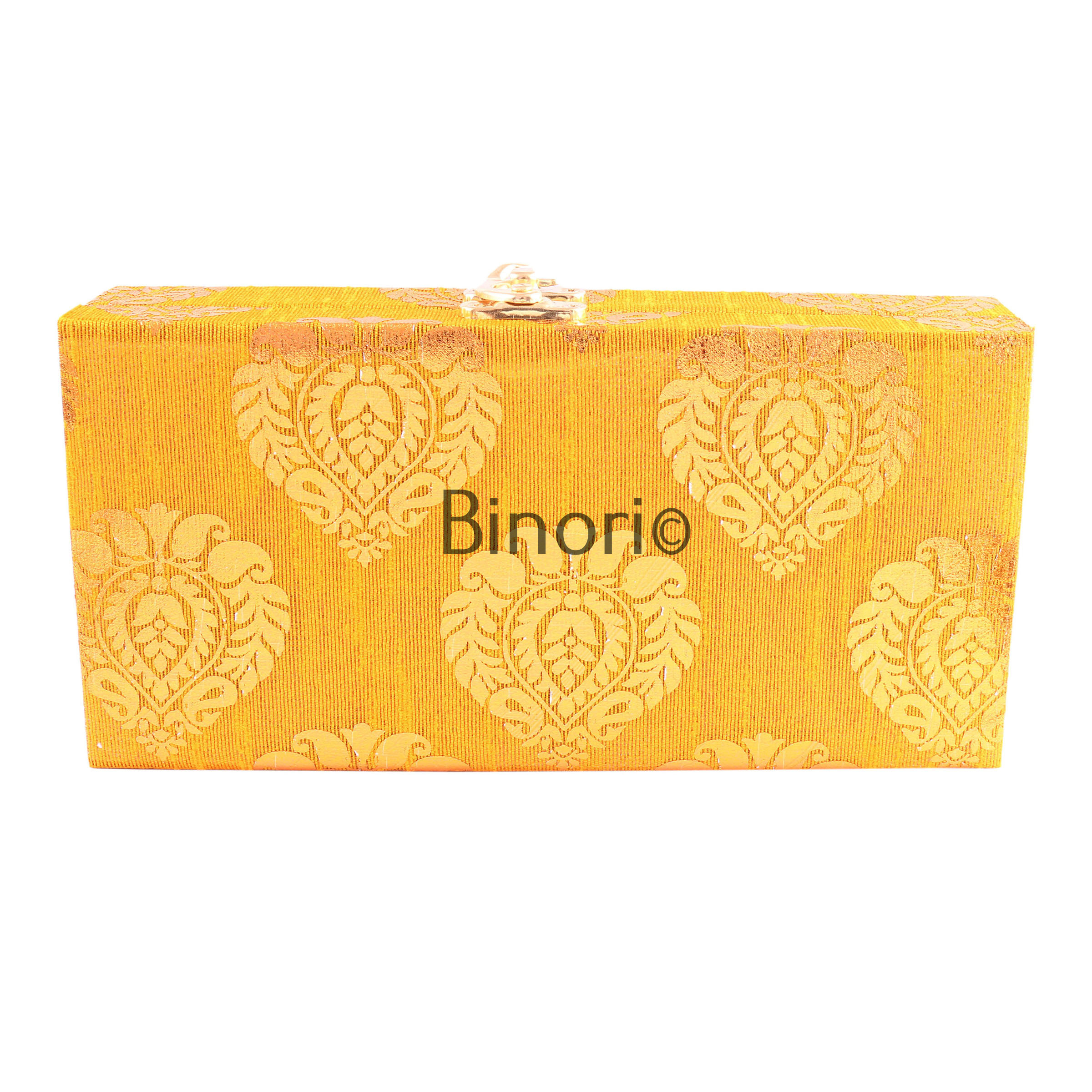 Silk and Wooden Shagun Cash Box for Gifting of Multiple Occasions