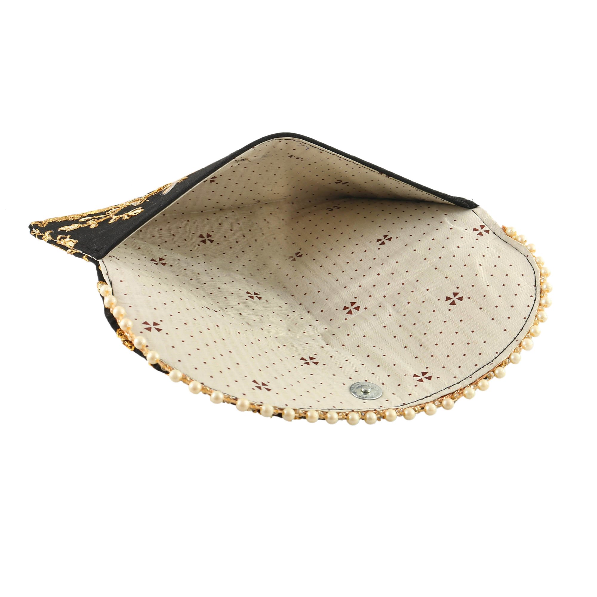 Embroidered Evening Clutch