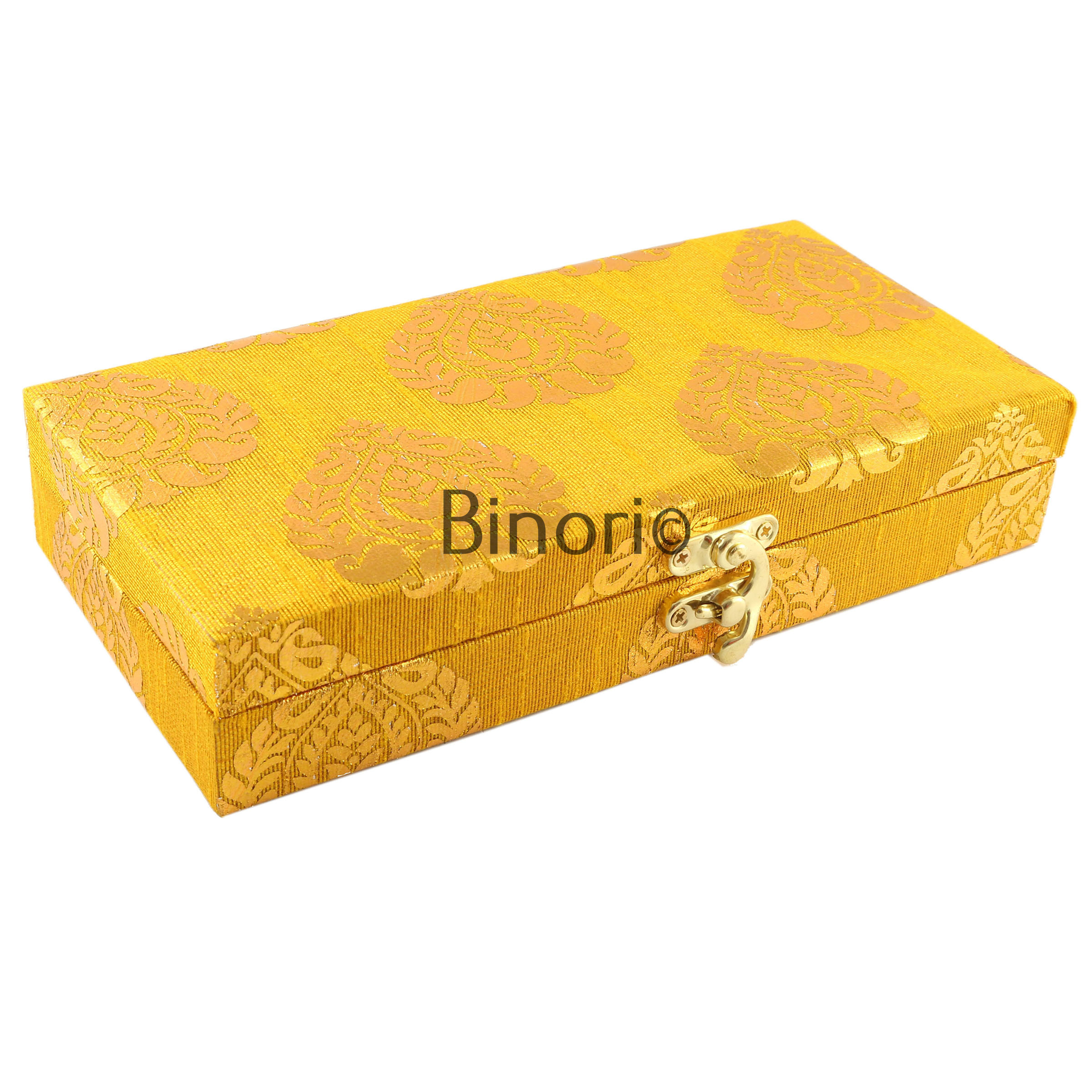 Silk and Wooden Shagun Cash Box for Gifting of Multiple Occasions