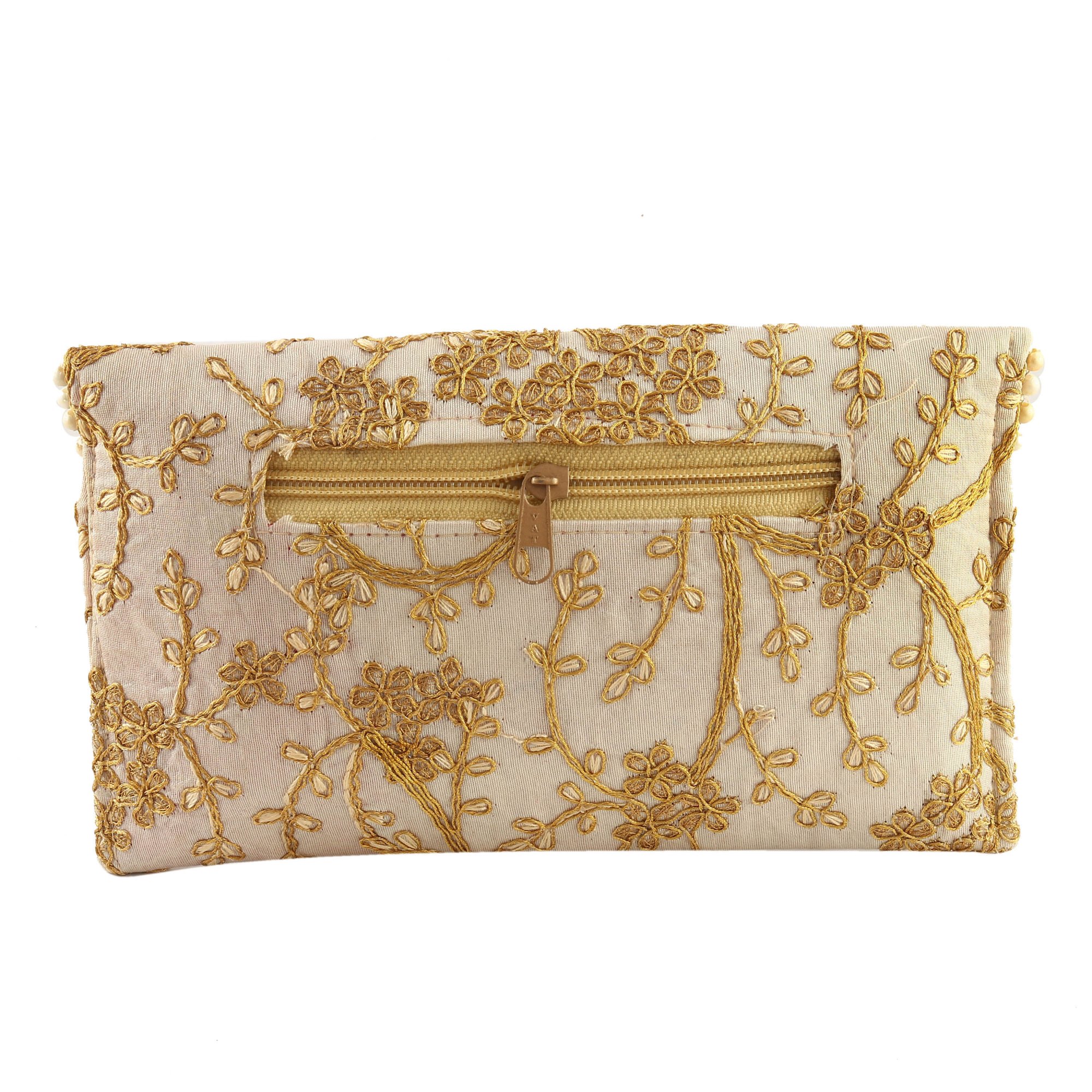 Embroidered Clutch Bag