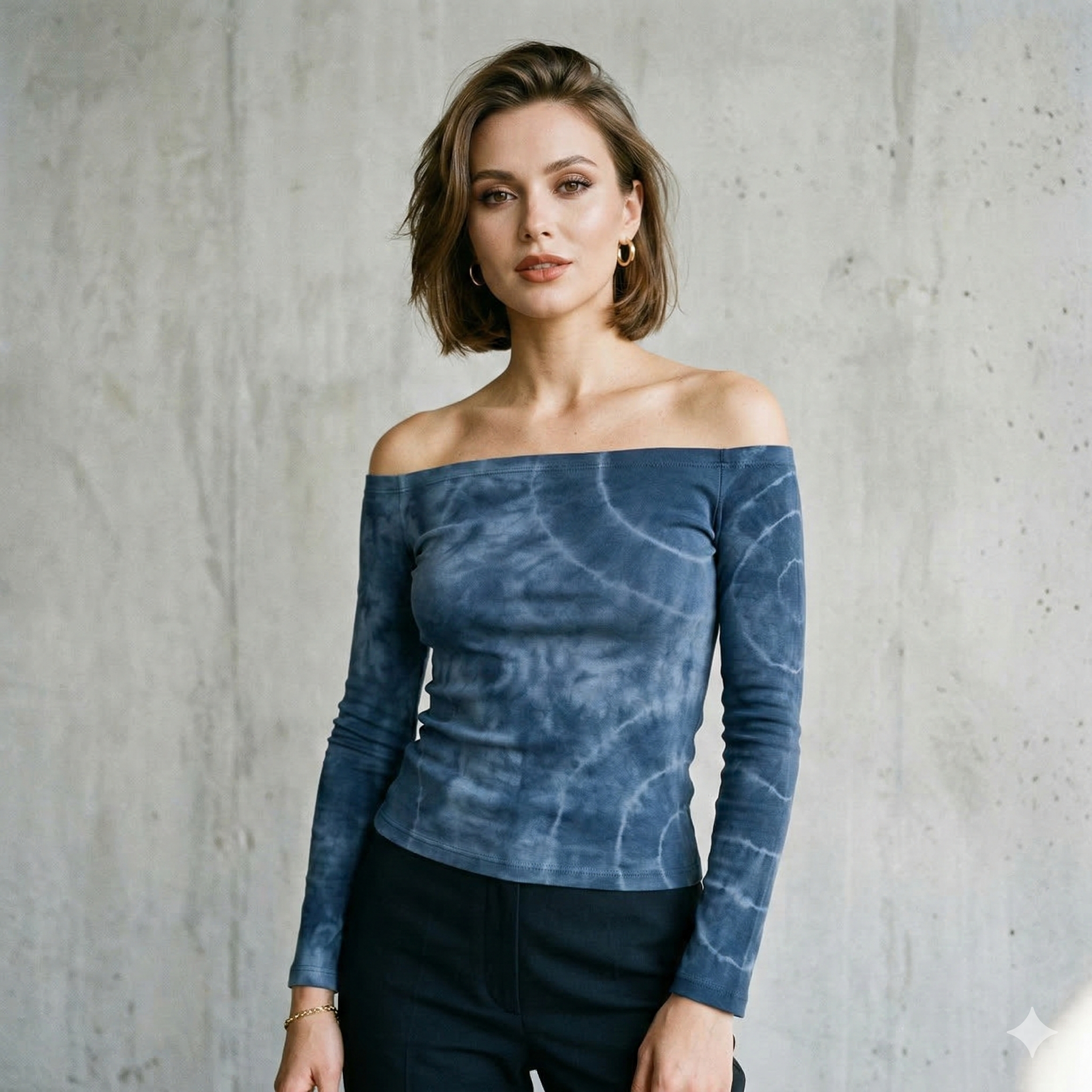 The Indigo Ripple Bodice