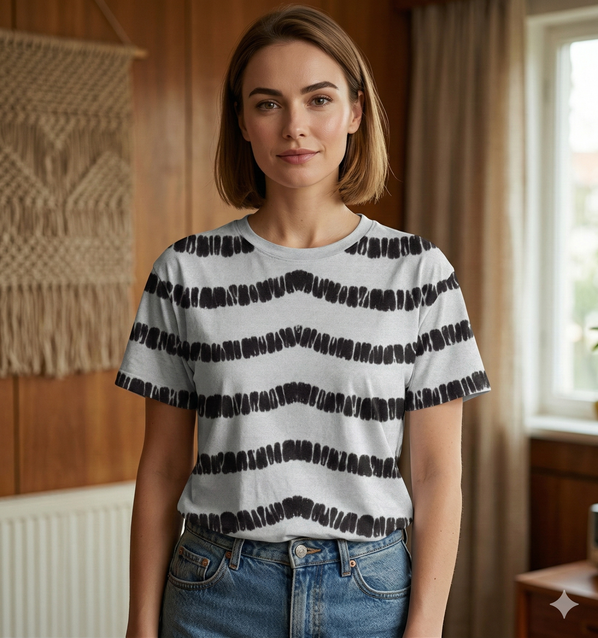 The Obsidian Chevron Leheriya Tee