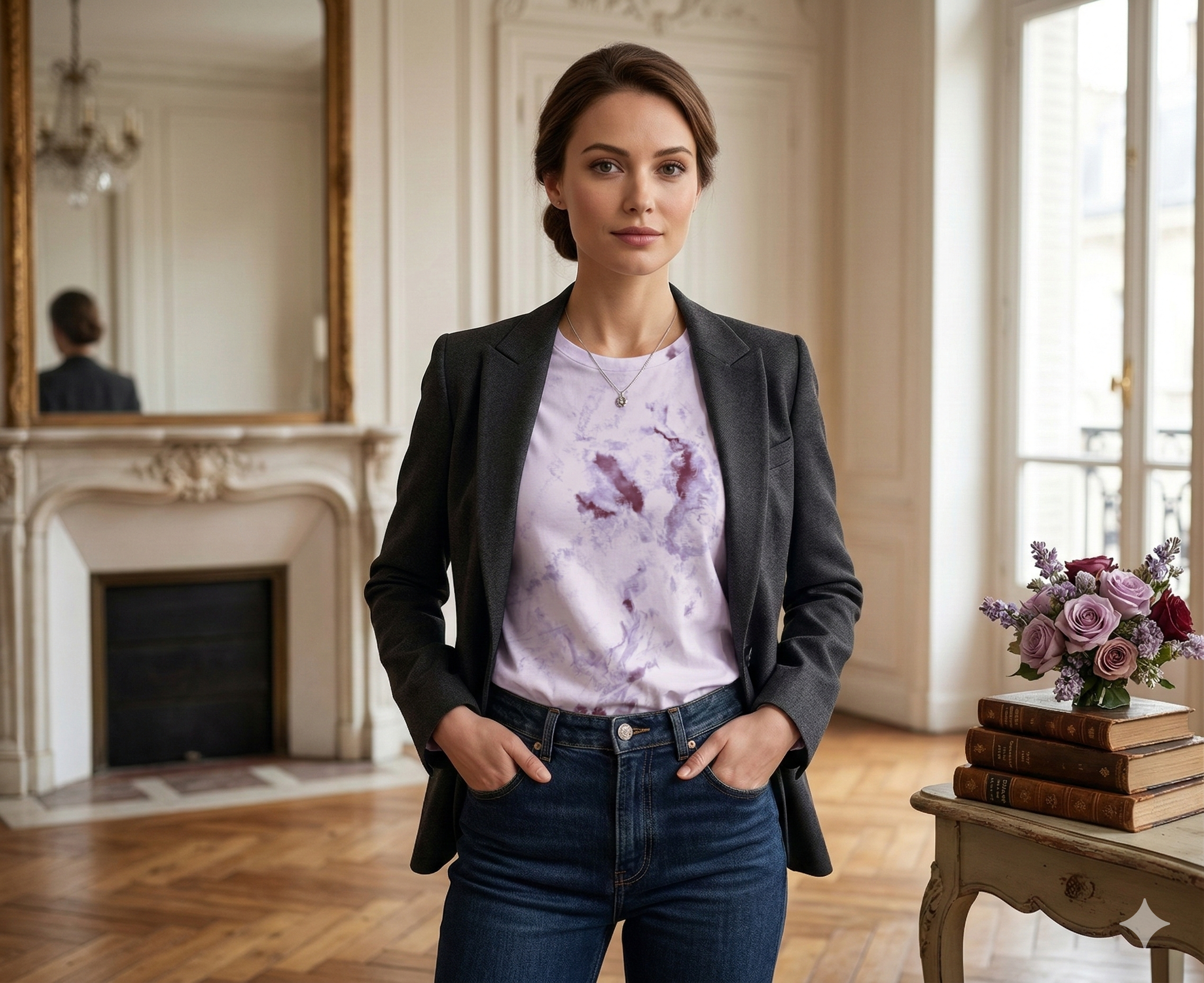 The Lavender Nebula Marble Tee