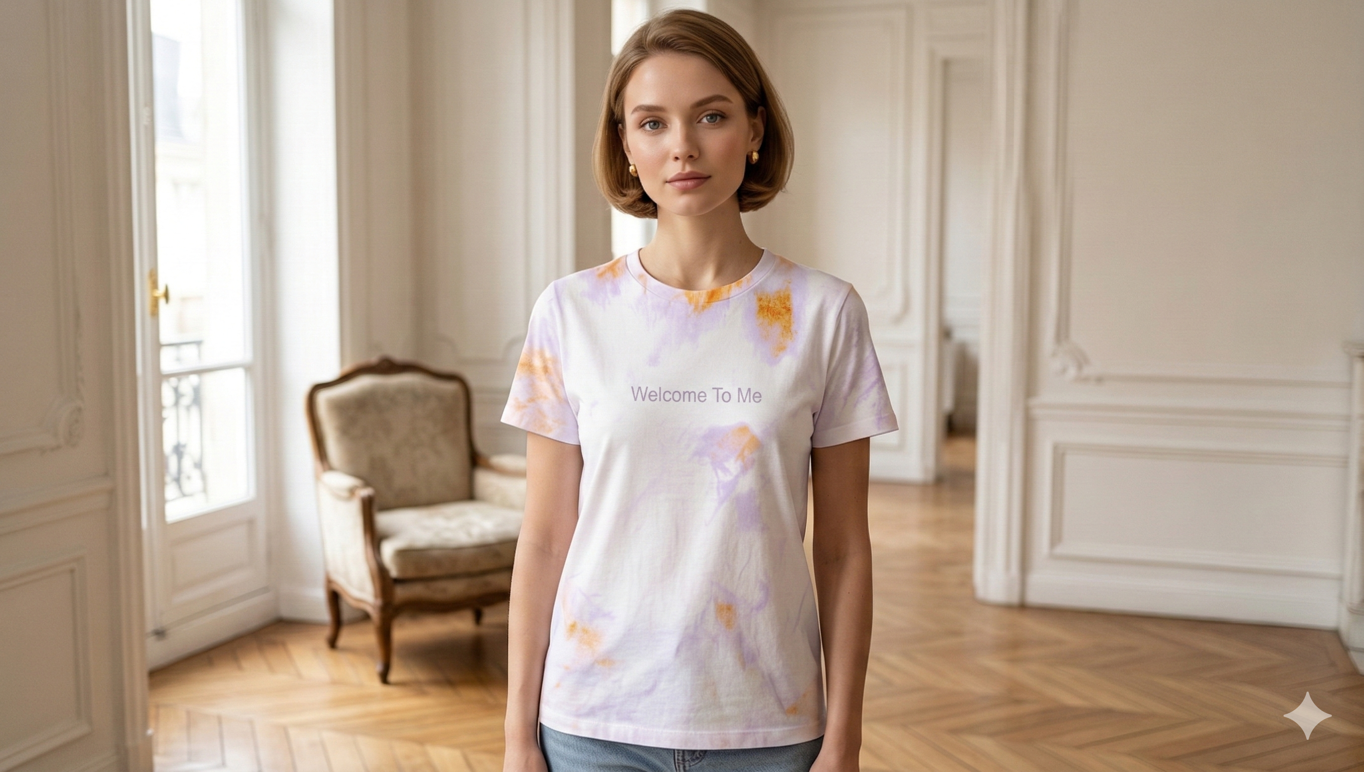 The Sunset Whisper Graphic Tie-Dye Tee