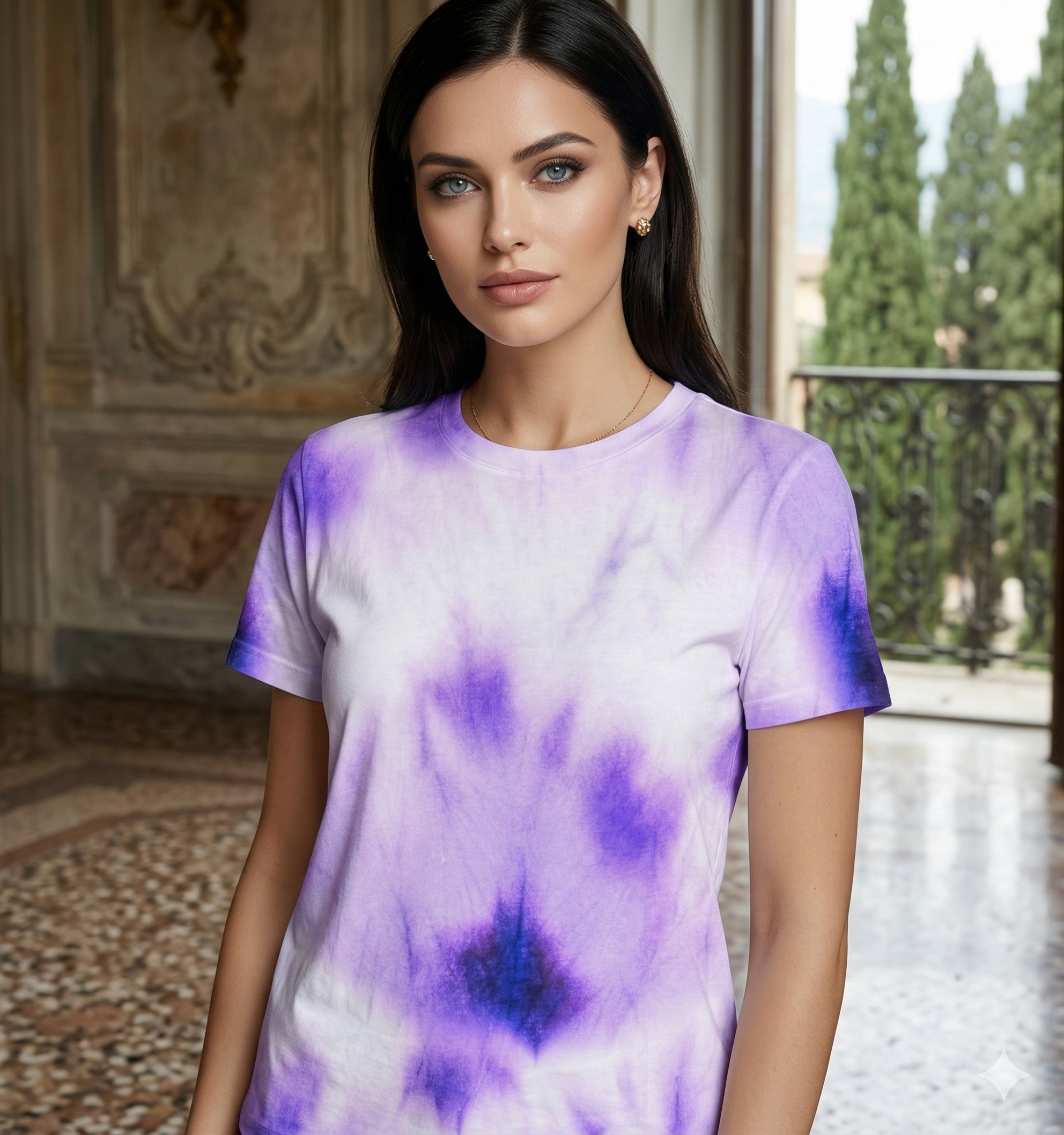 The Violet Vortex Marble Tee