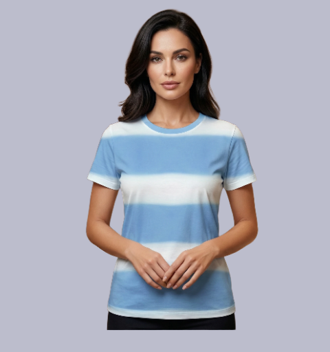 The Cerulean Coast Horizontal Ombre Tee