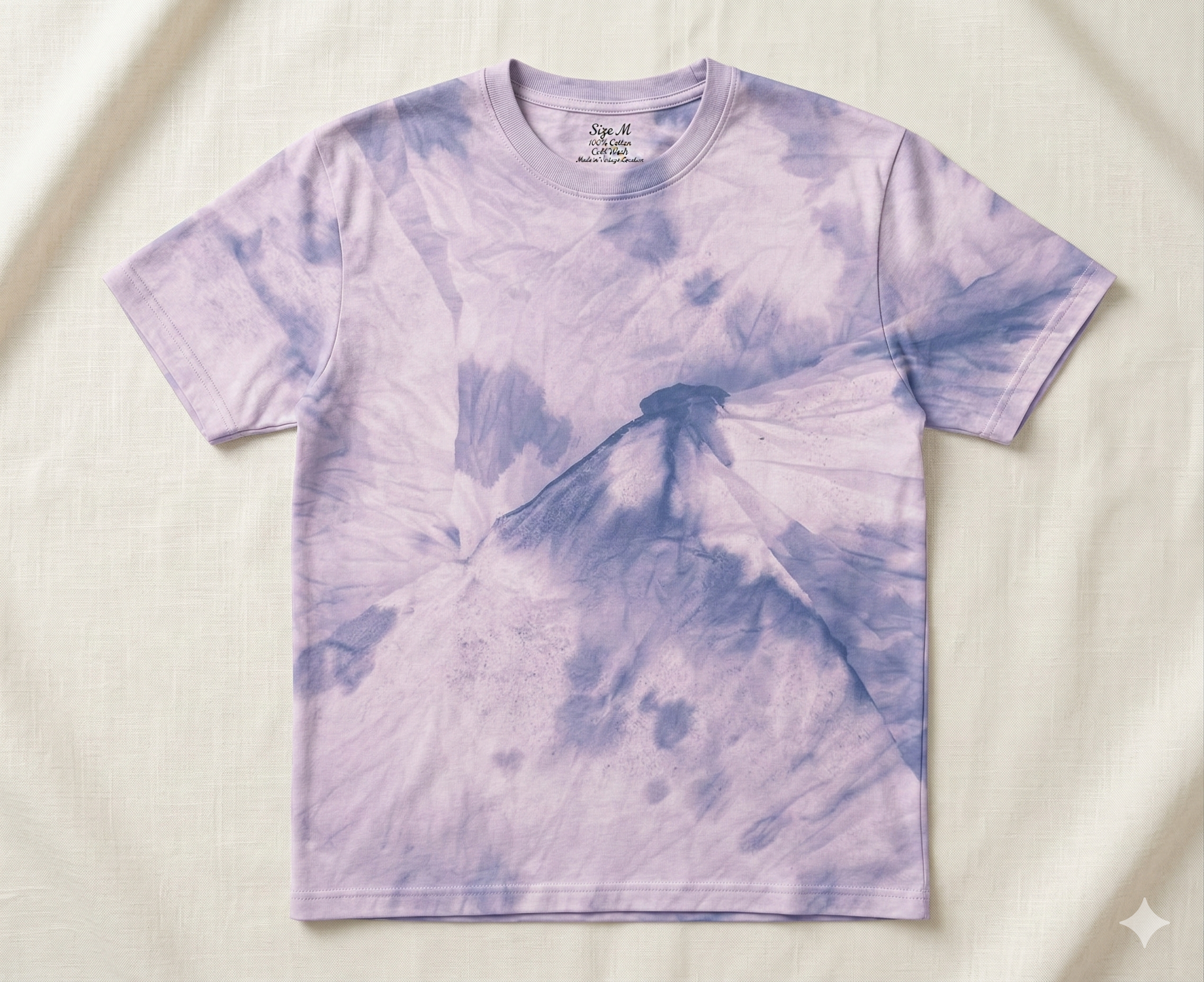 The Lavender Peak Origami Shibori Tee