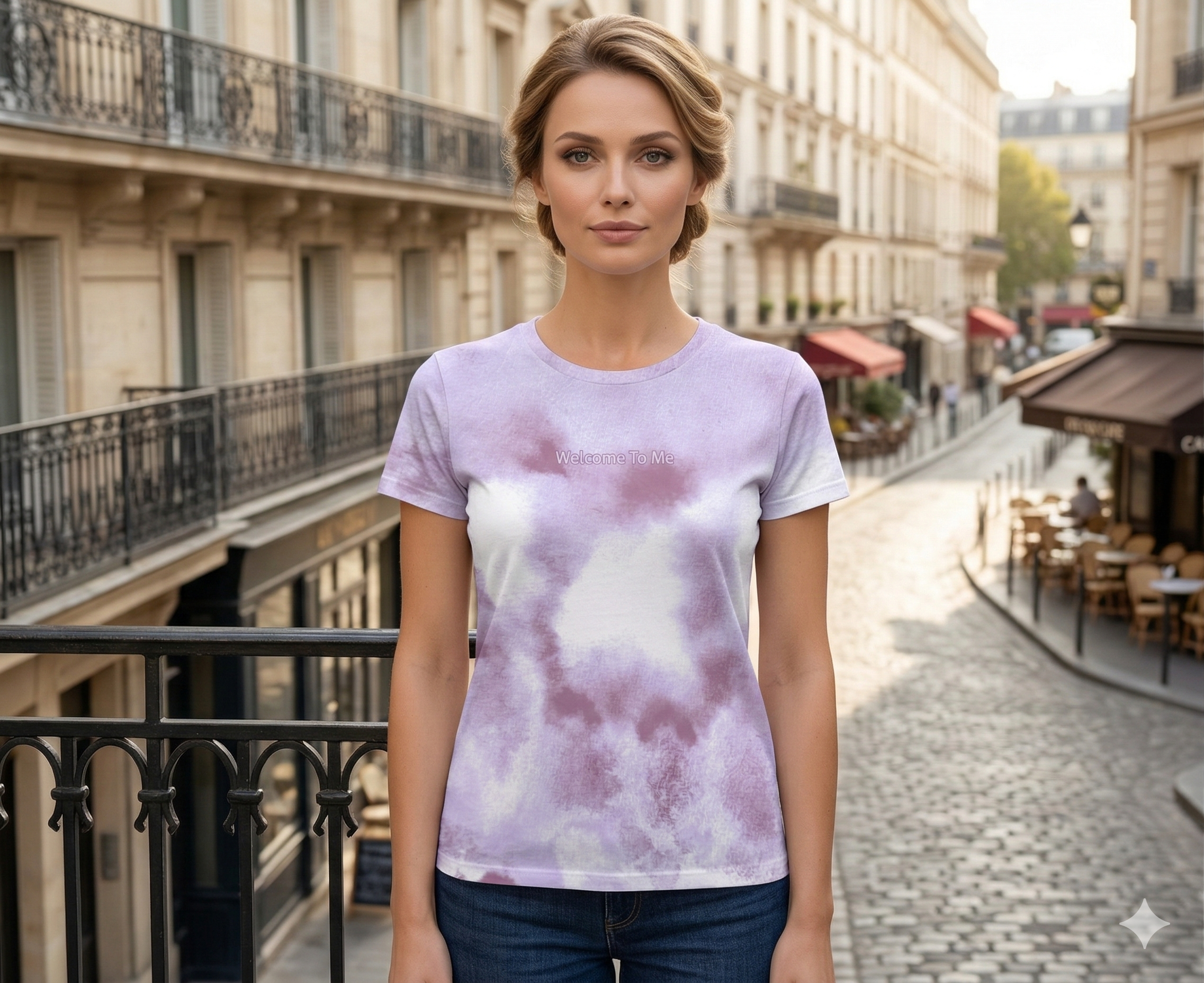The Mauve Mist "Identity" Marble Tee