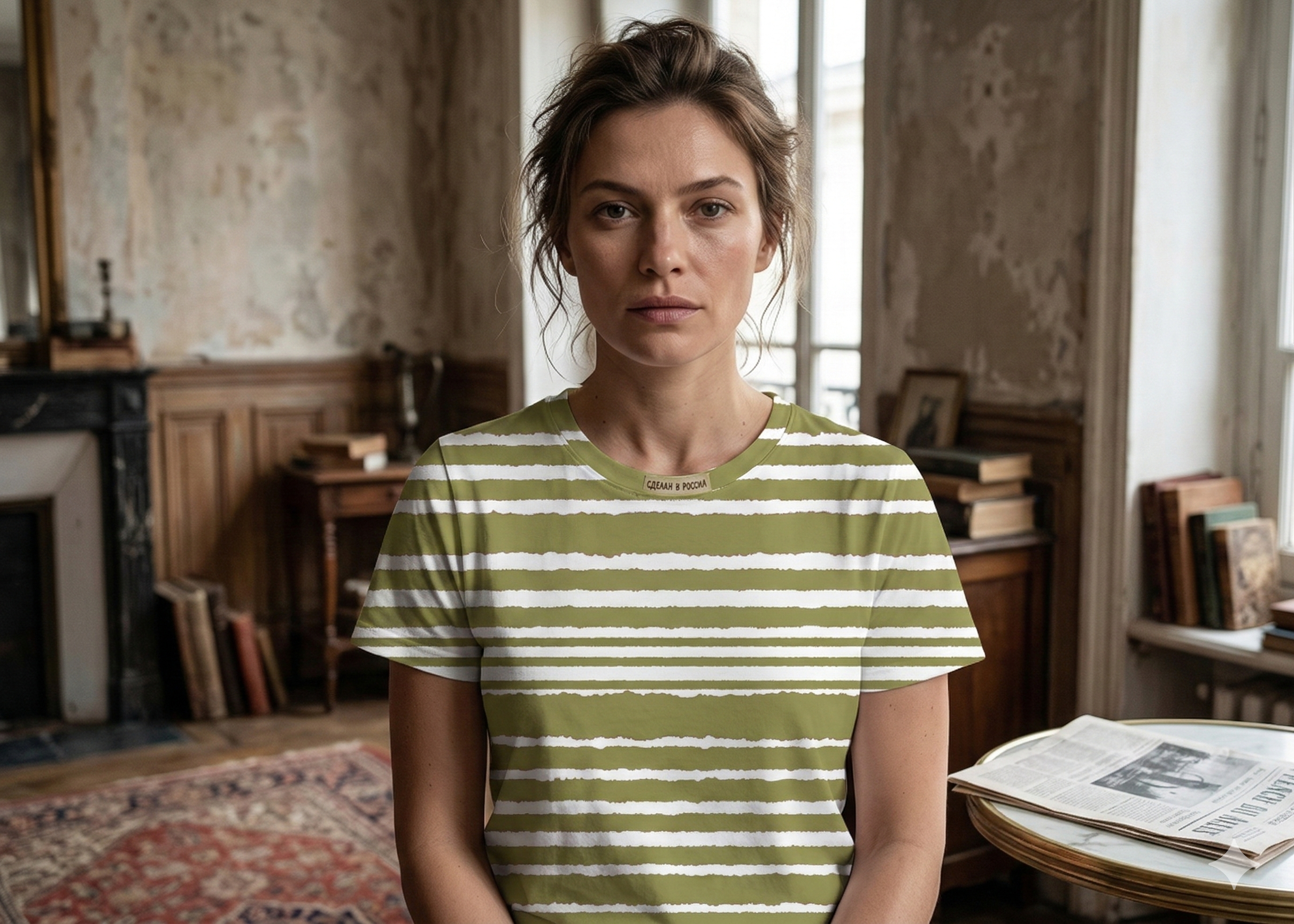 The Olive Horizon Leheriya Tee