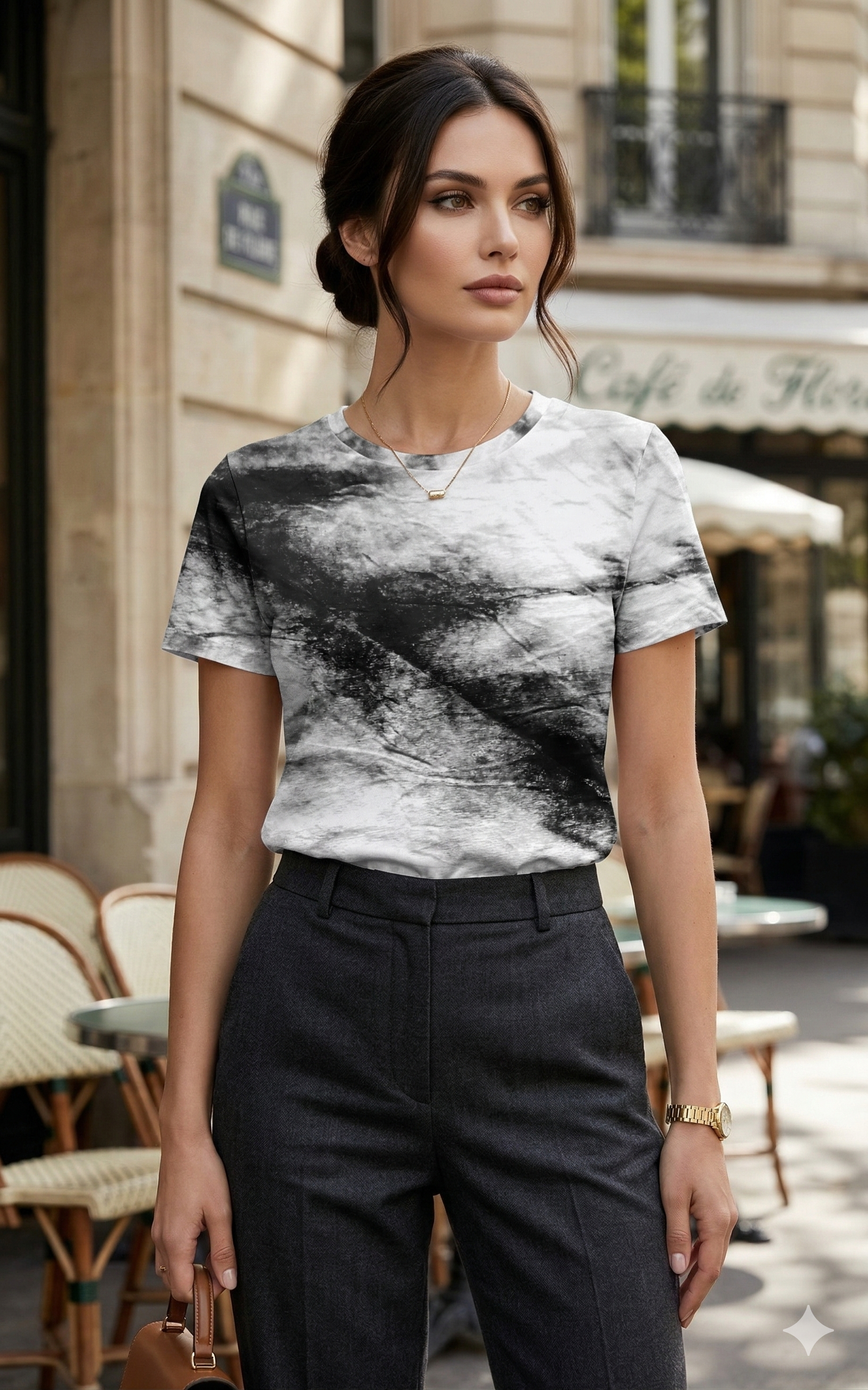 The Obsidian Marble Tie-Dye Tee