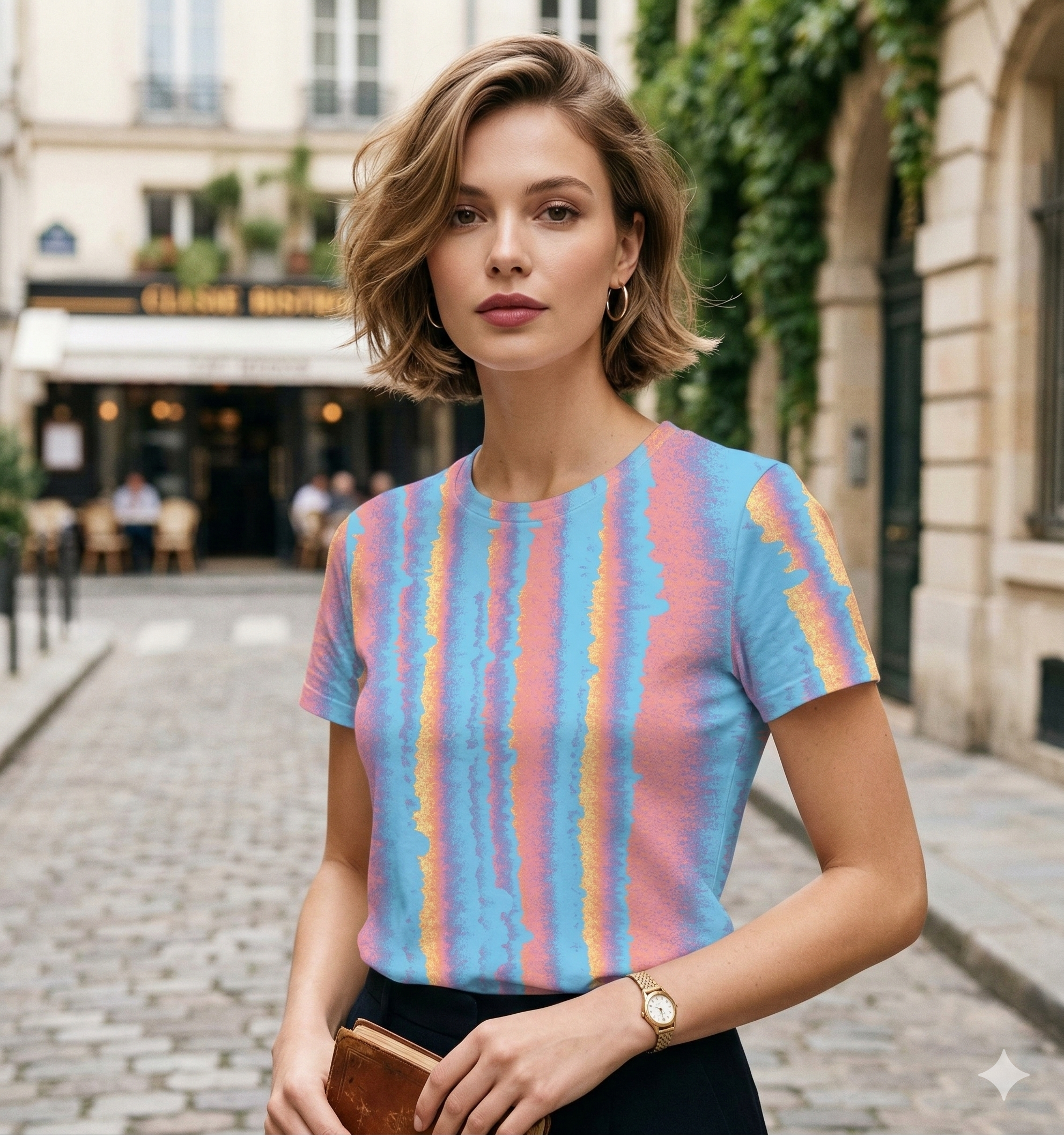 The Sorbet Vertical Ombre Tee