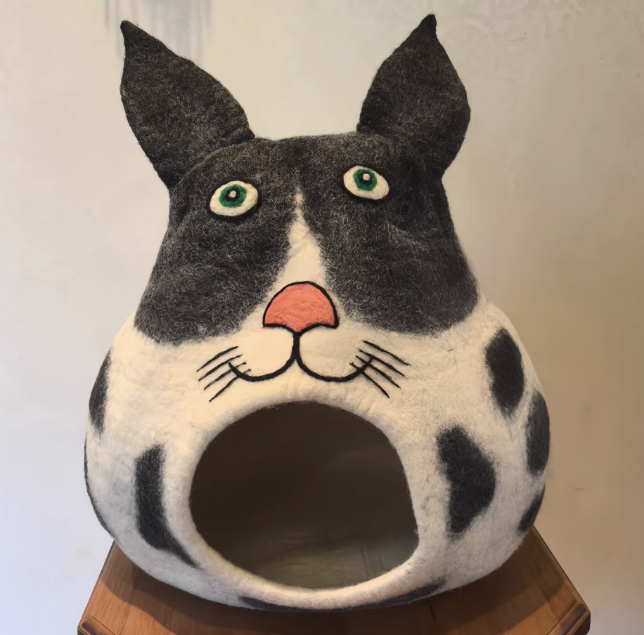 Felt Cat Cave Bed