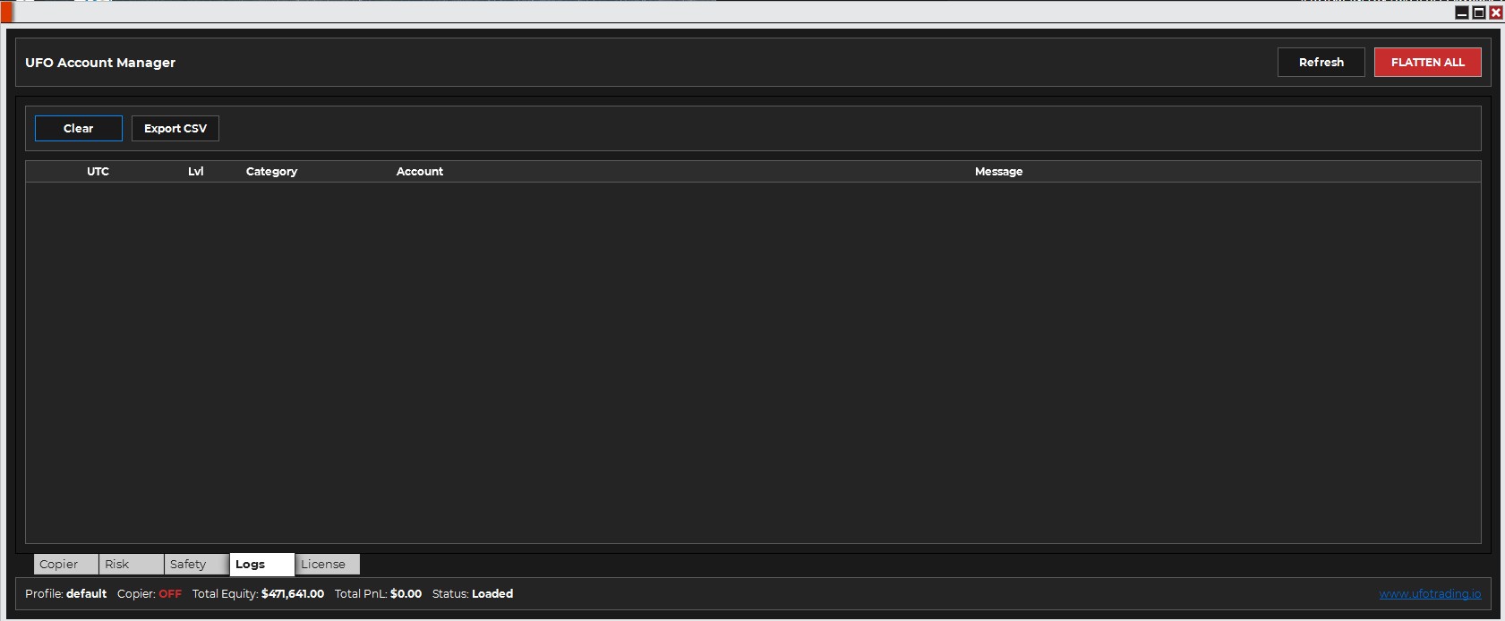 UFO Account Manager For NinjaTrader 8 ( Trade Copier + Accounts and Prop Management Dashboard + Risk Manager)