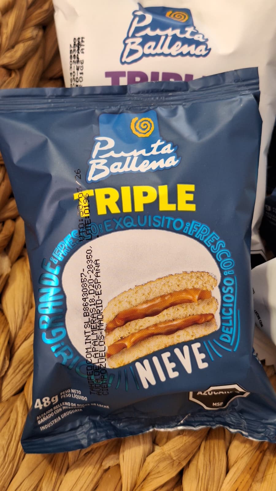 Alfajor Punta Ballena Triple Nieve