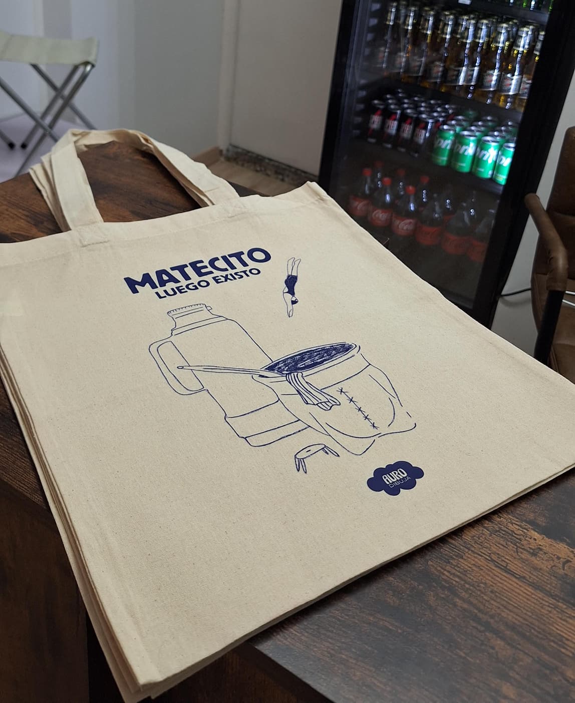 Tote Bags "Matecito Luego Existo"