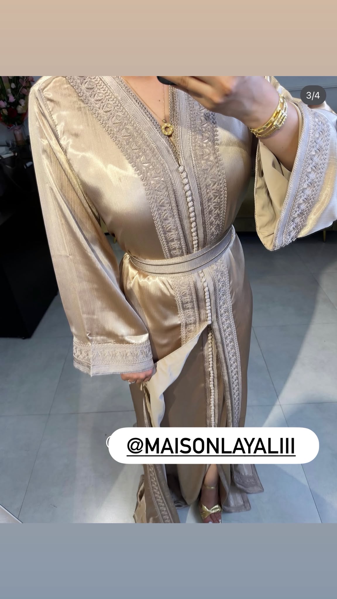 Kaftán Ambar  Organza 