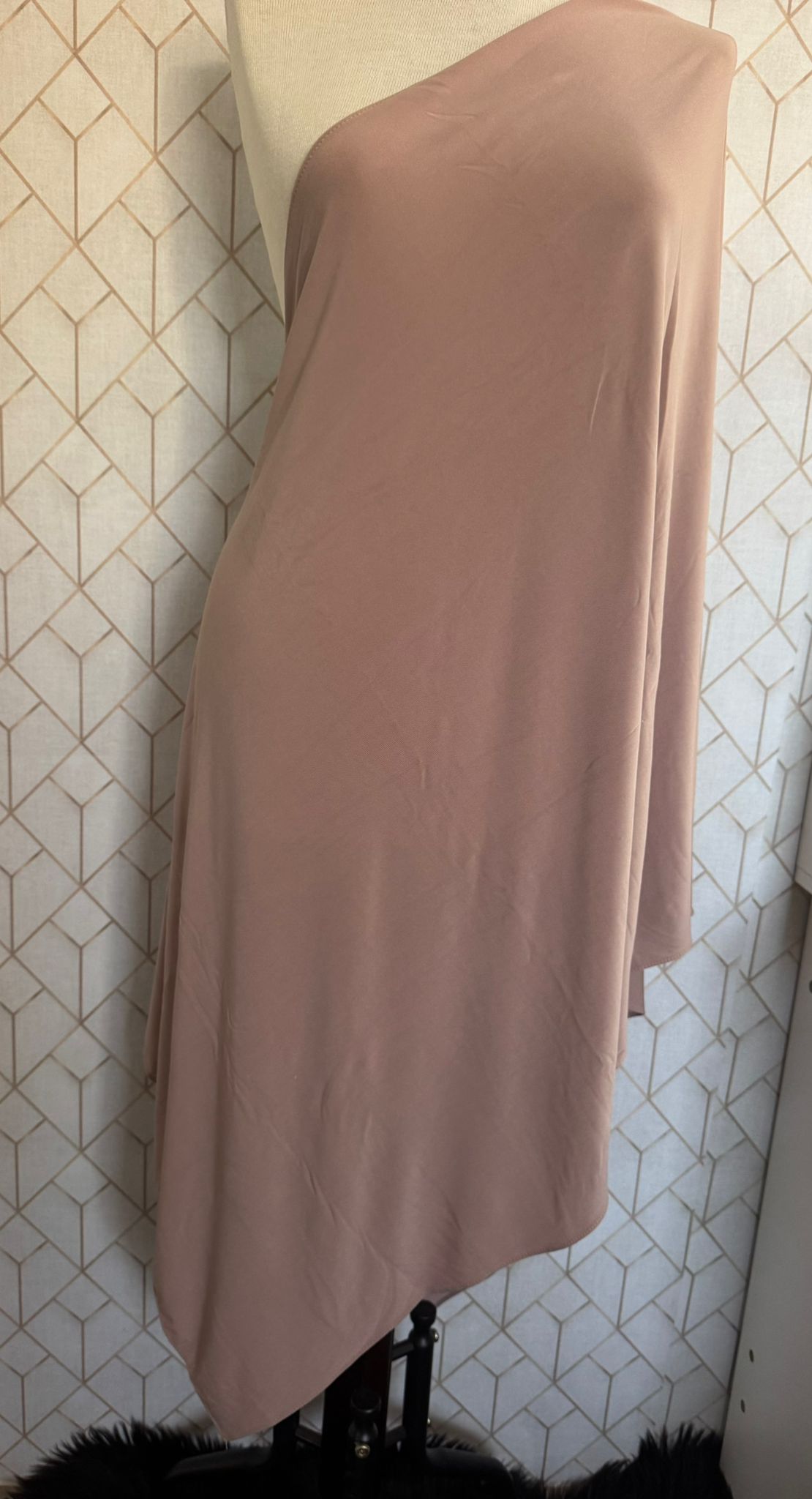 Vestido asimétrico rosa