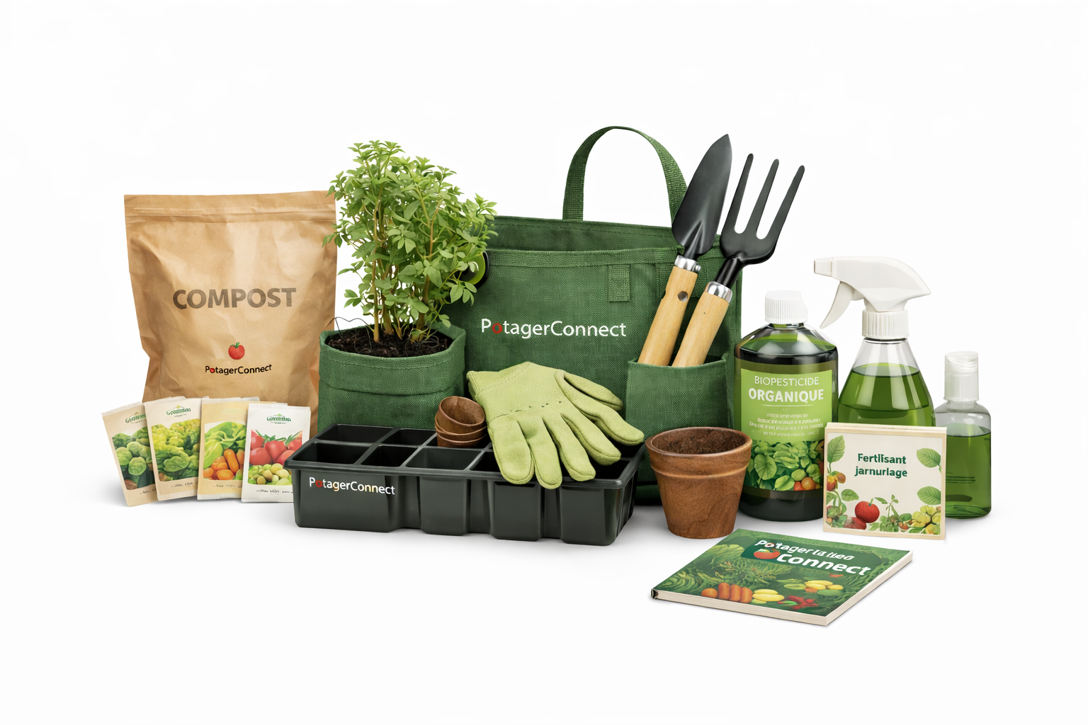 Kit de  jardiage complet PotagerConnect