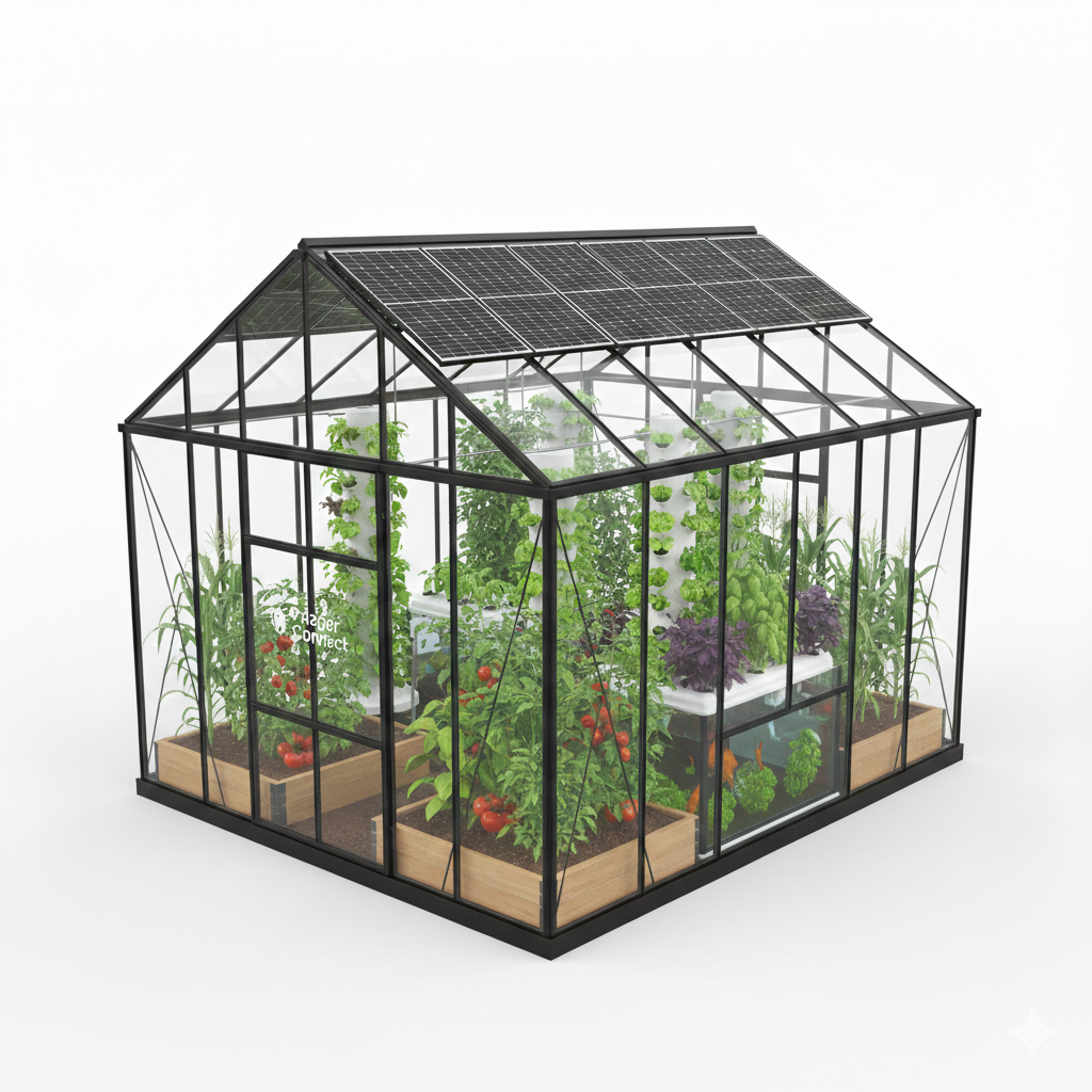 Mini Serre de Jardin avec Panneau Solaire