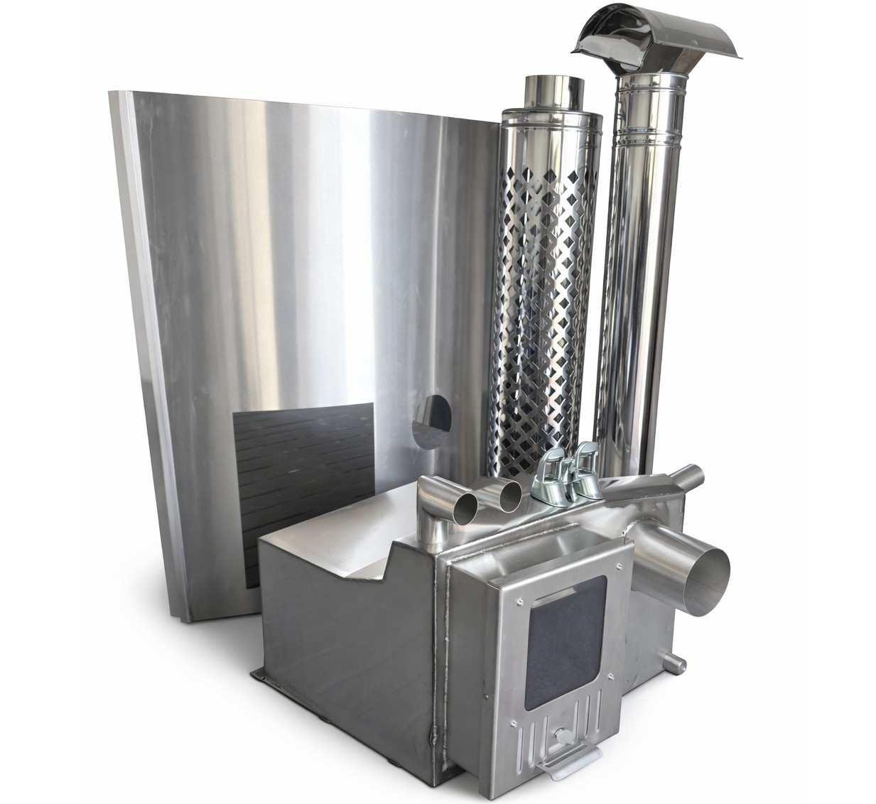 Nerūdijančio plieno integruotos krosnelės komplektas (AISI304)