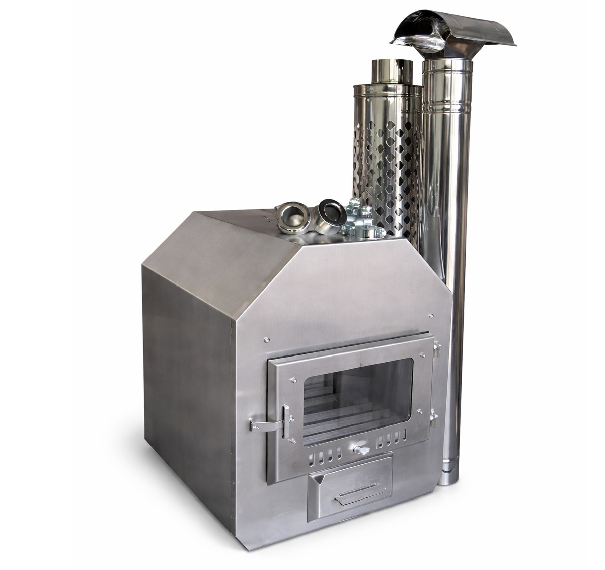 Nerūdijančio plieno išorinės krosnelės komplektas 75cm (AISI304)