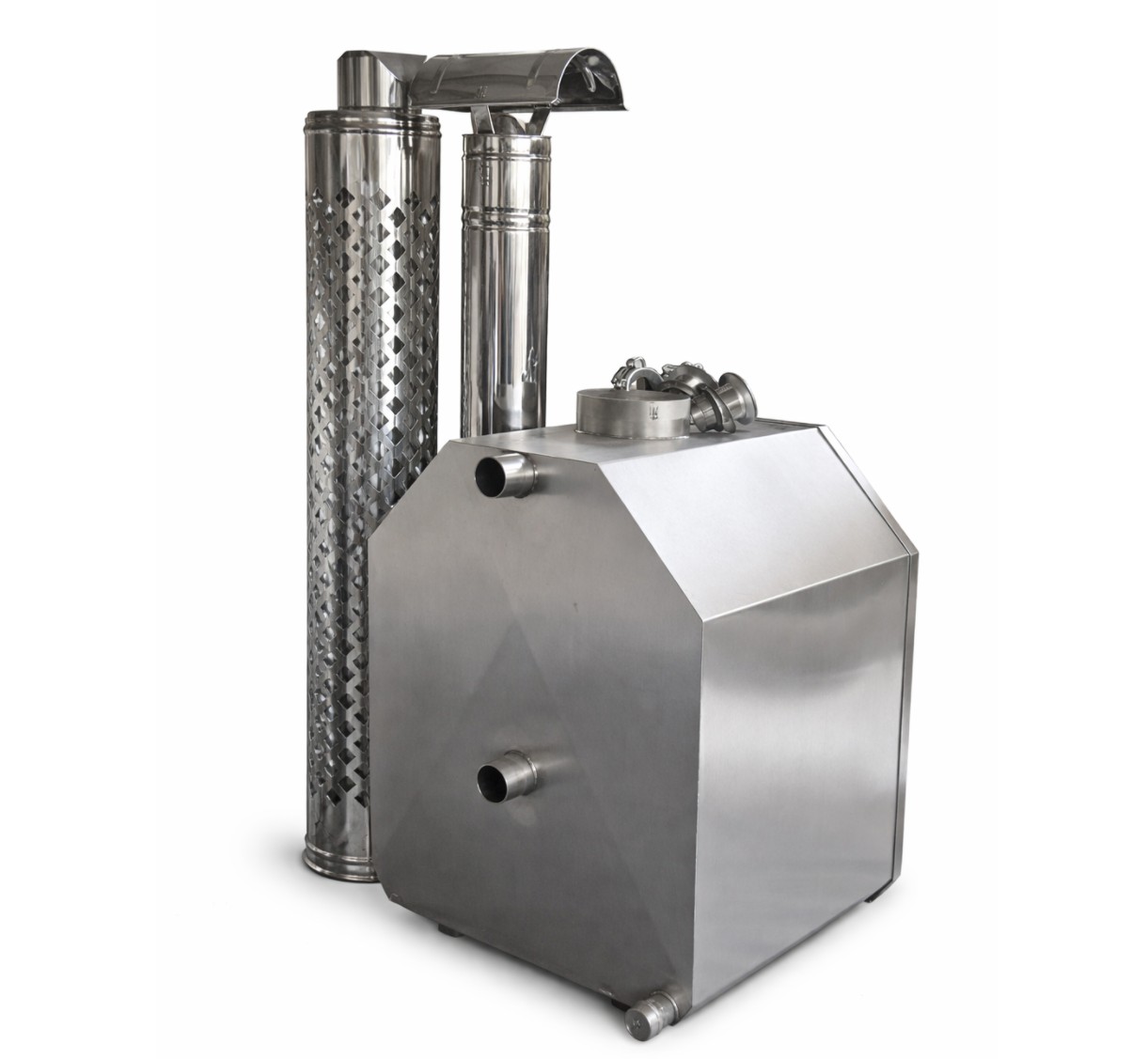 Nerūdijančio plieno išorinės krosnelės komplektas 50cm (AISI304) (be stiklo)