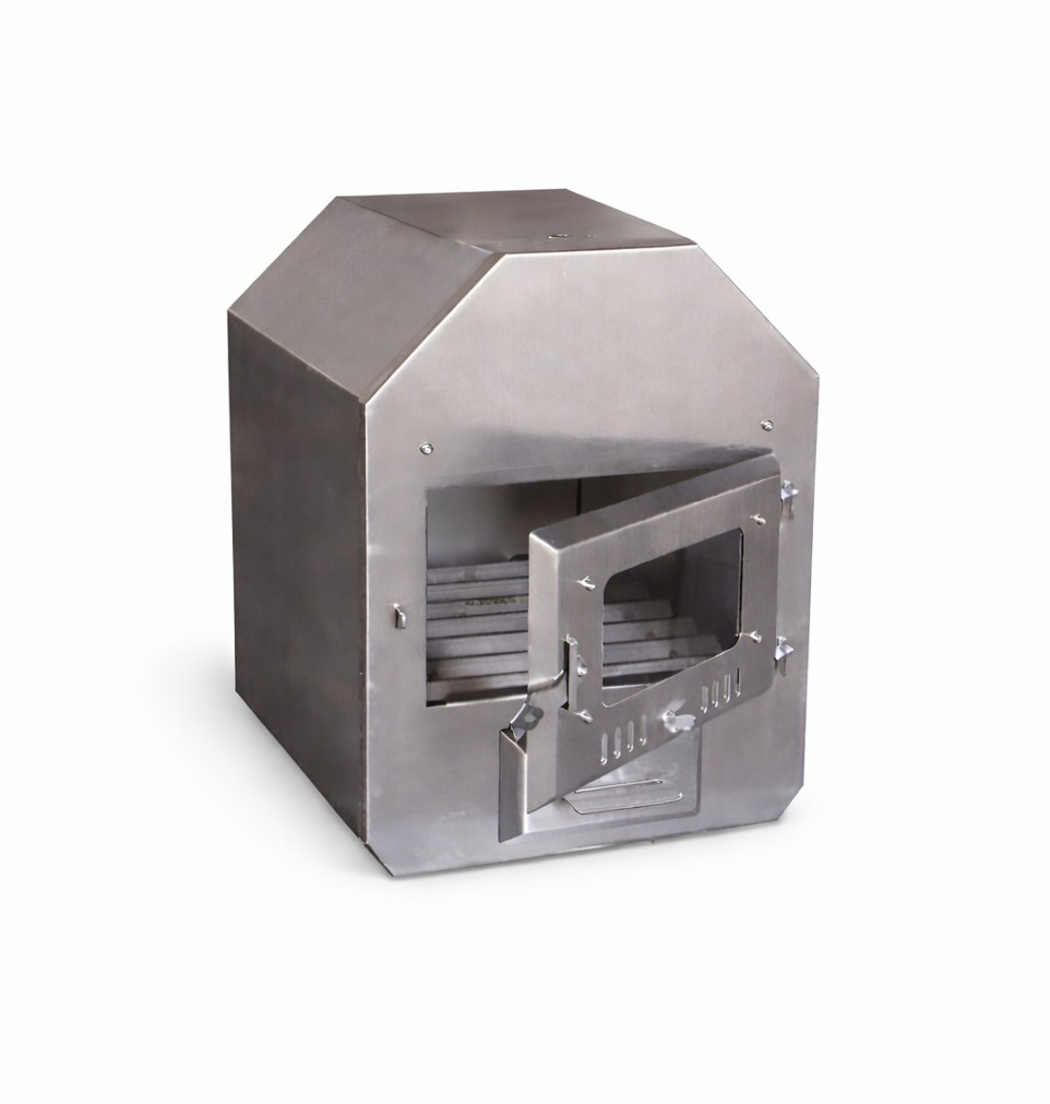 Nerūdijančio plieno išorinė krosnelė 50cm (AISI 304)