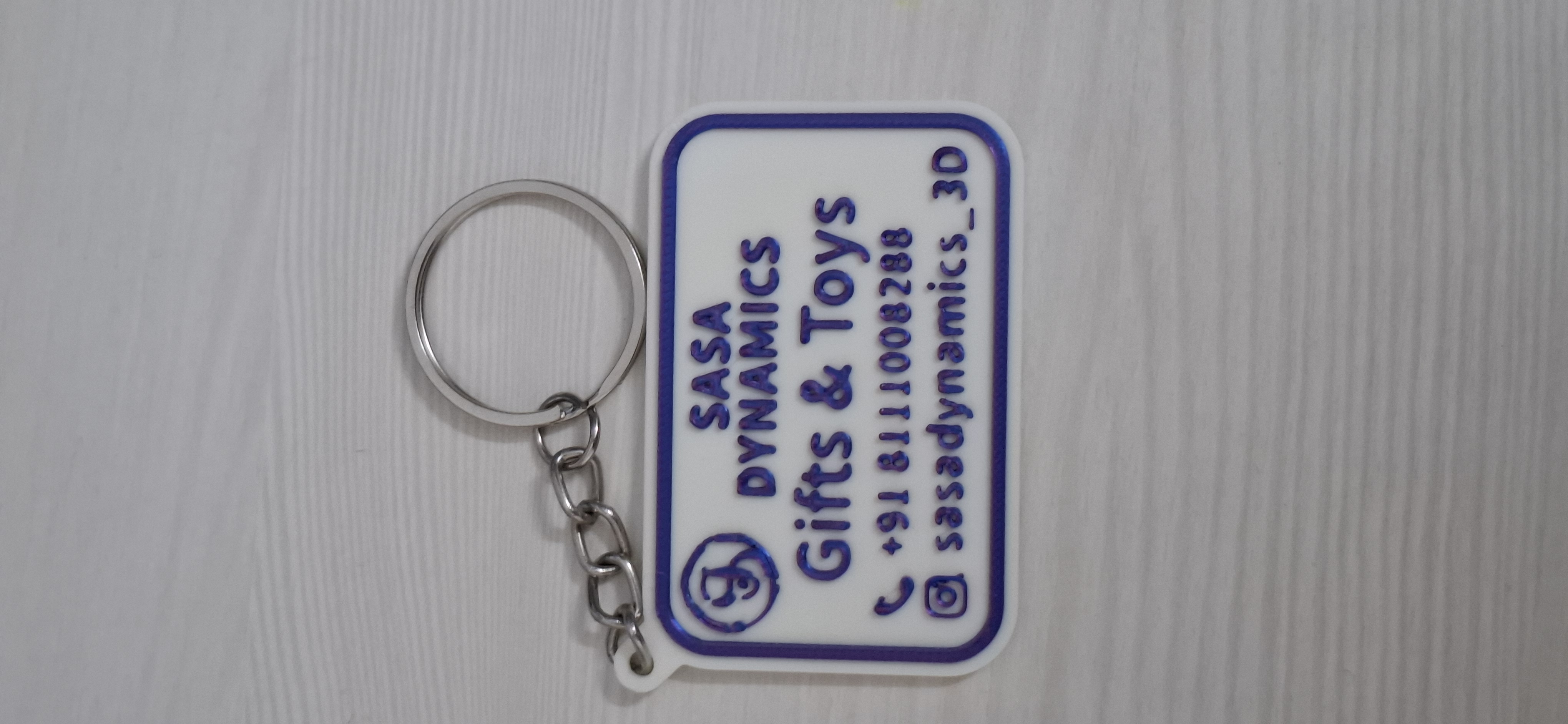 Personalized Keychain Visiting Card