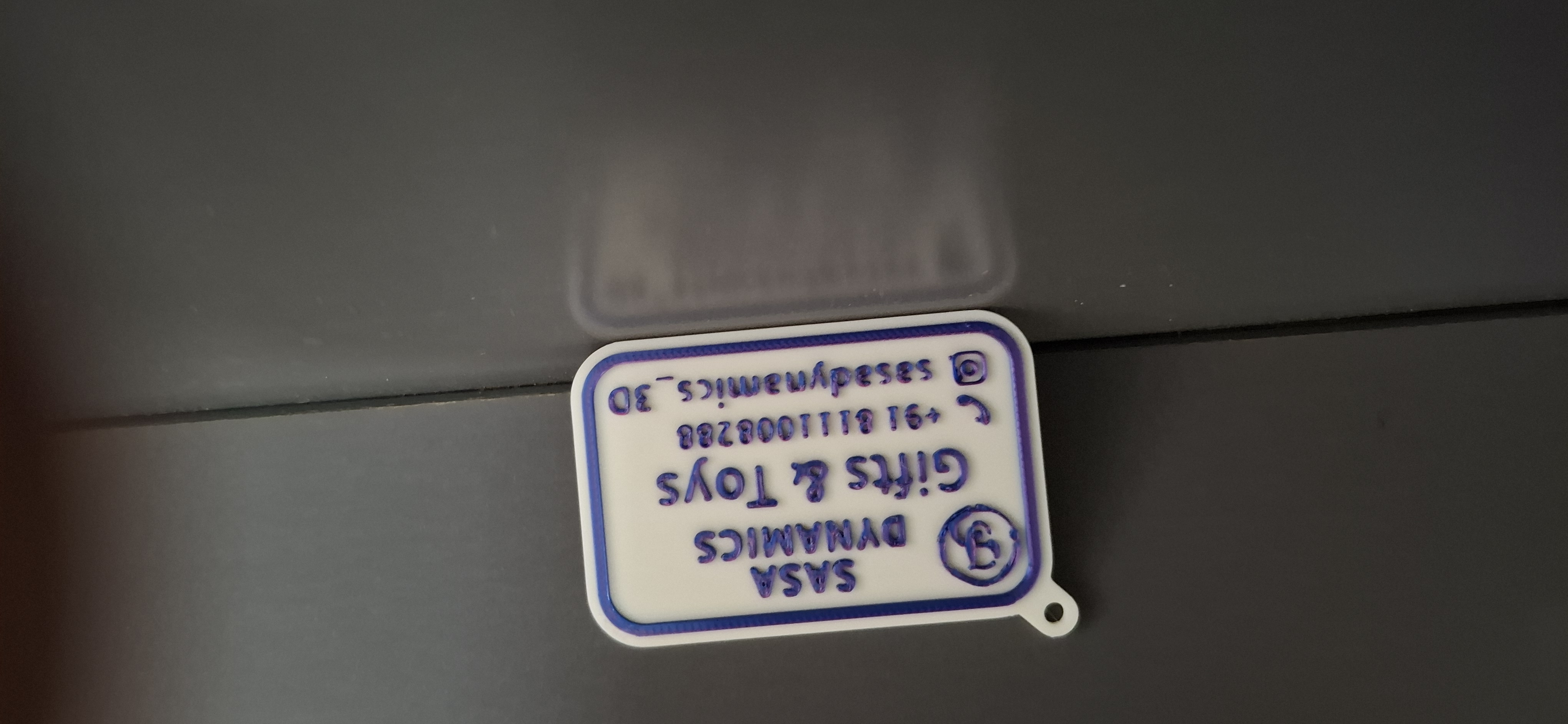 Personalized Keychain Visiting Card