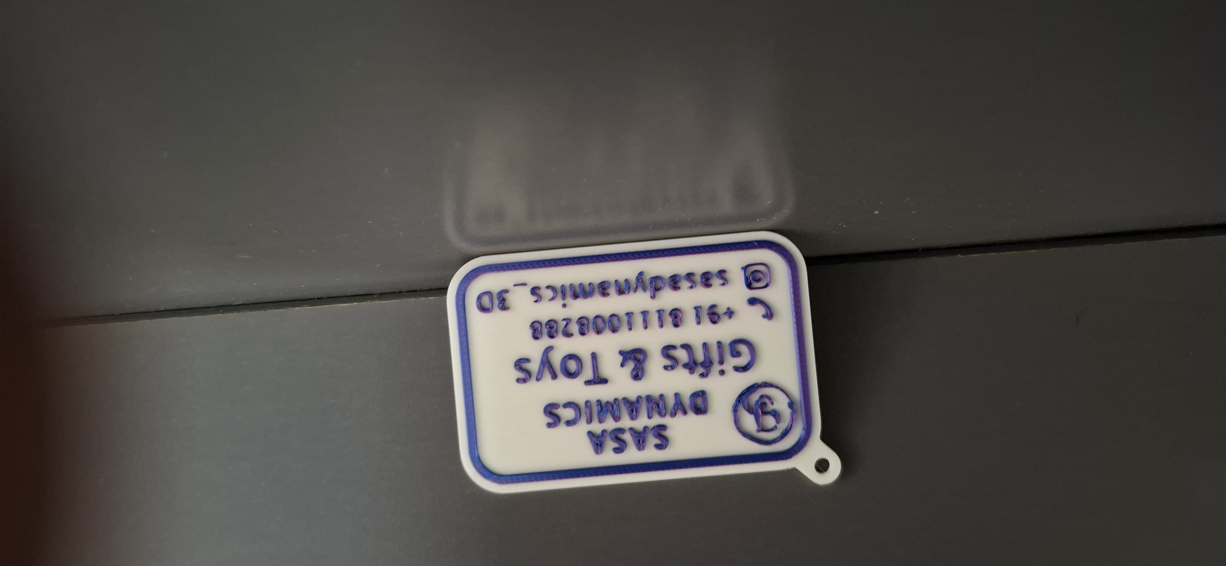 Personalized Keychain Visiting Card