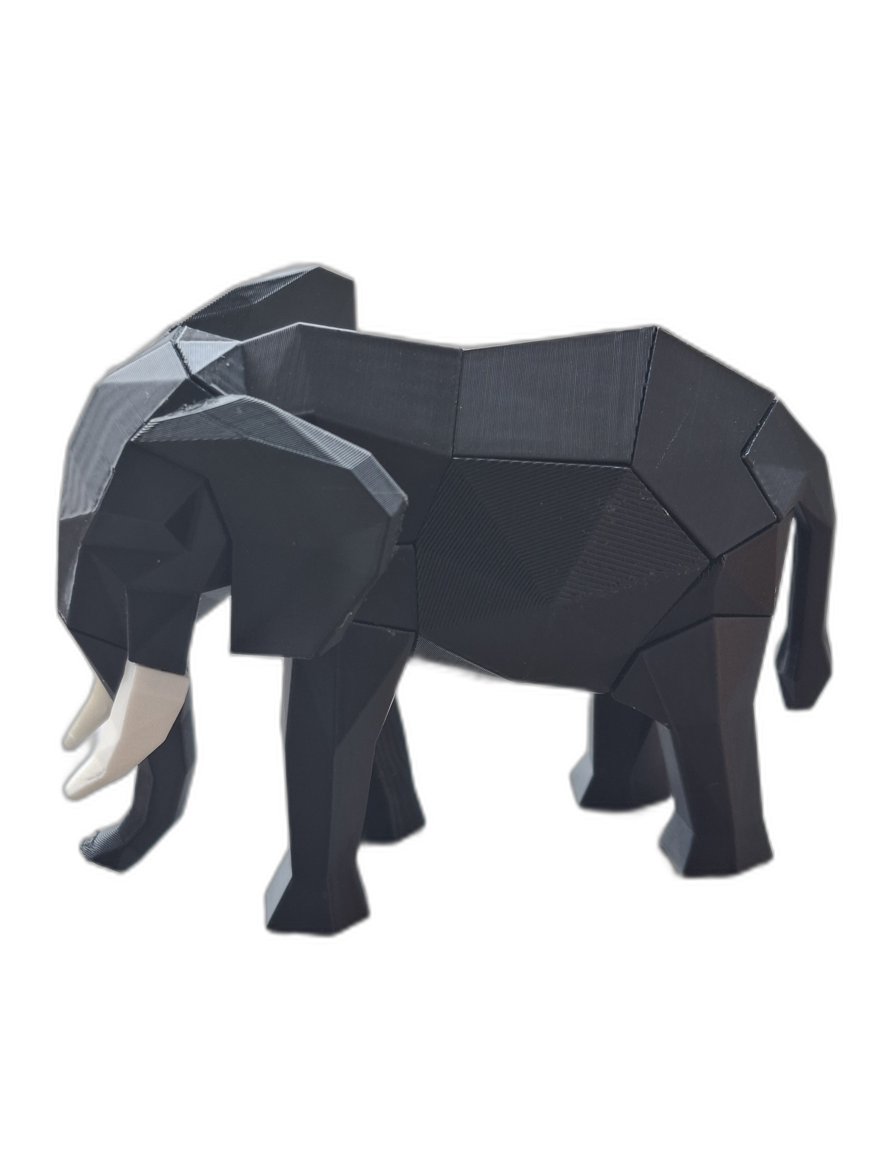 Geometric Elephant Sculpture