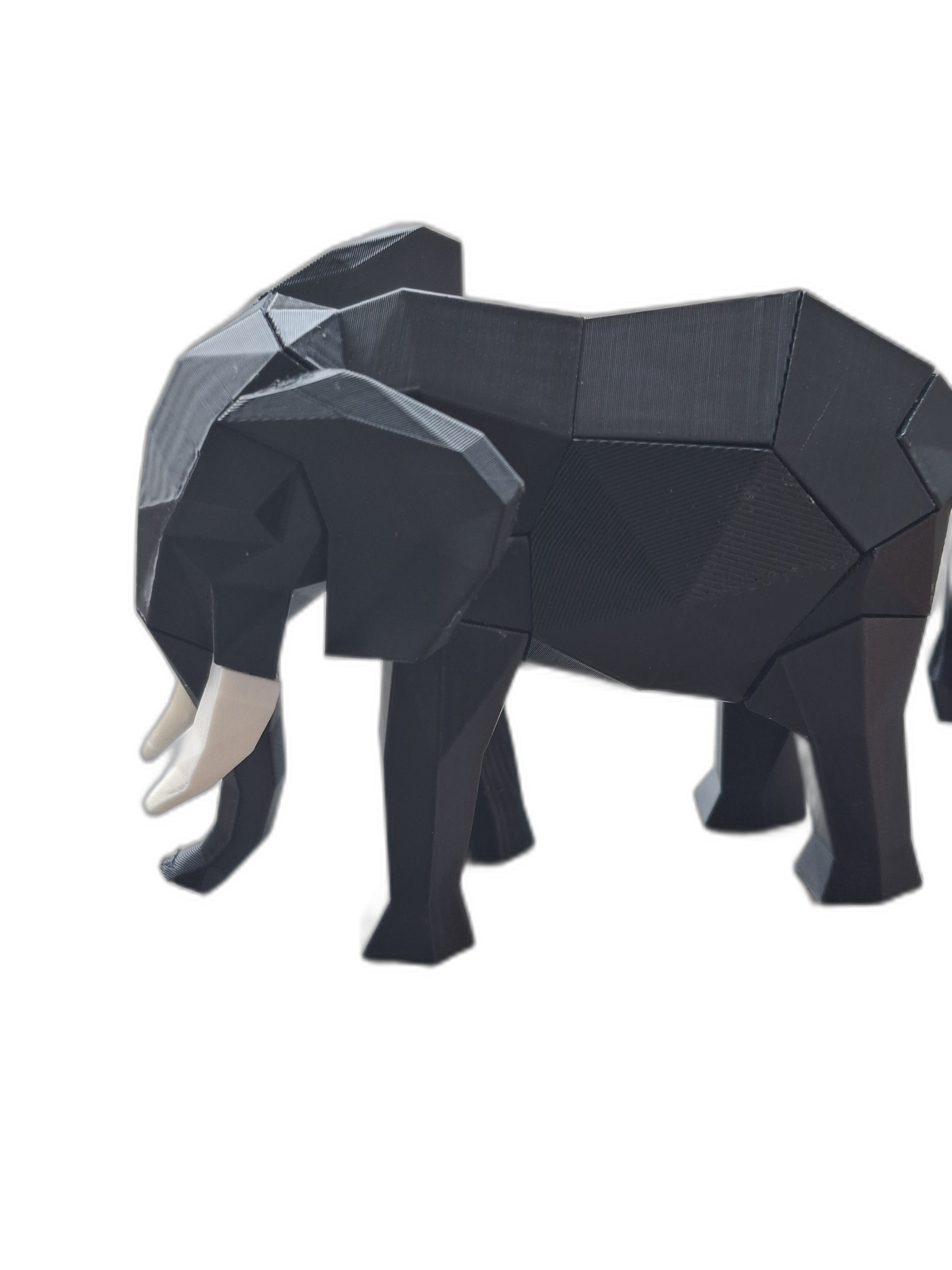 Geometric Elephant Sculpture
