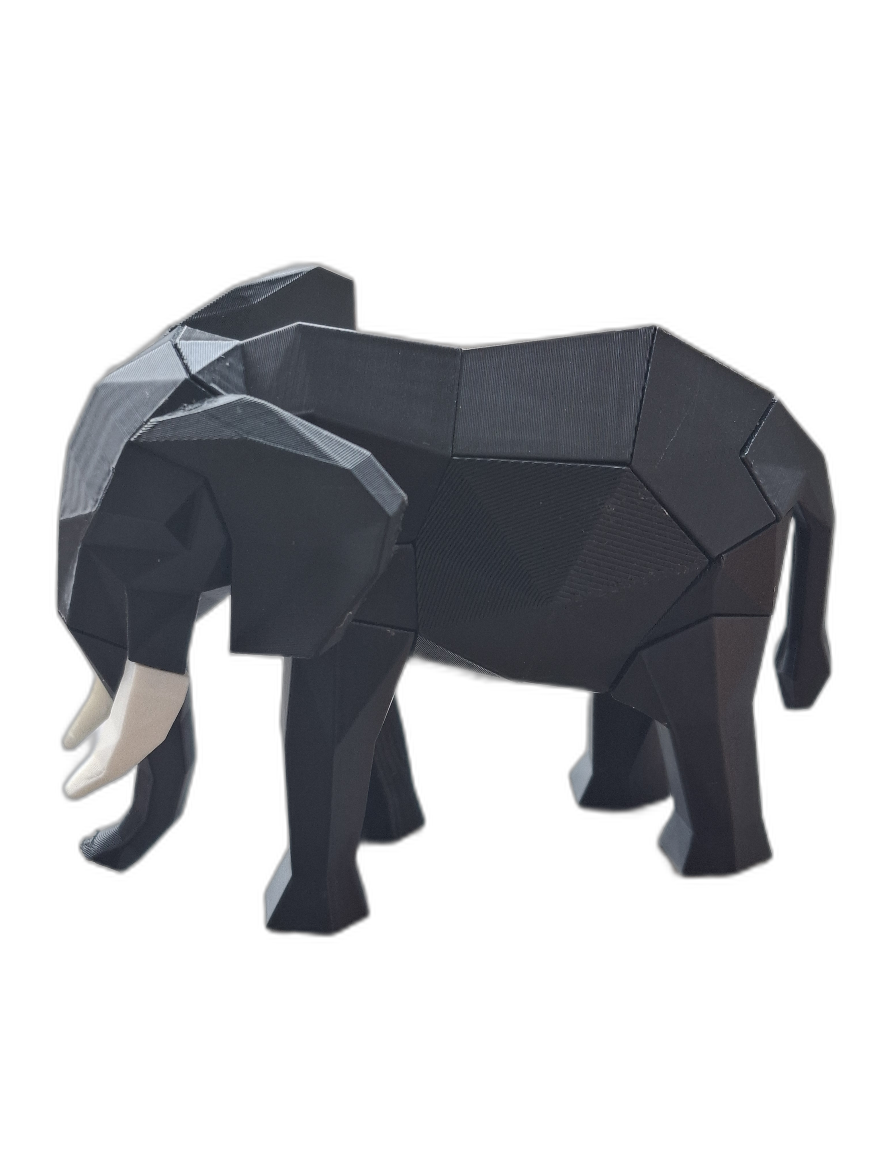 Geometric Elephant Sculpture