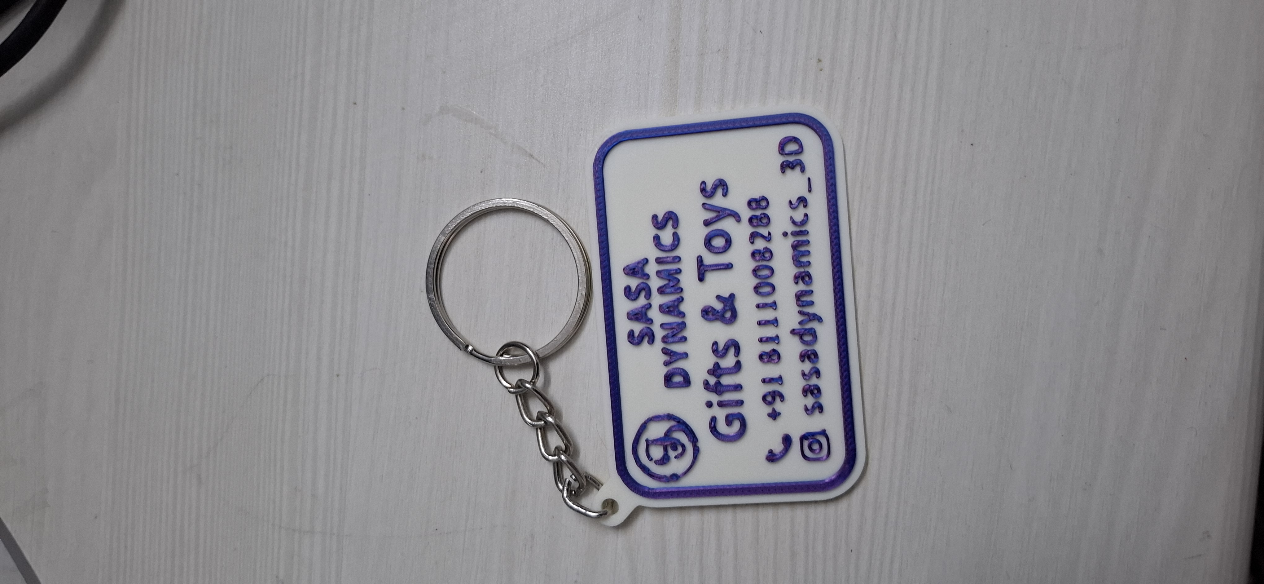 Personalized Keychain Visiting Card