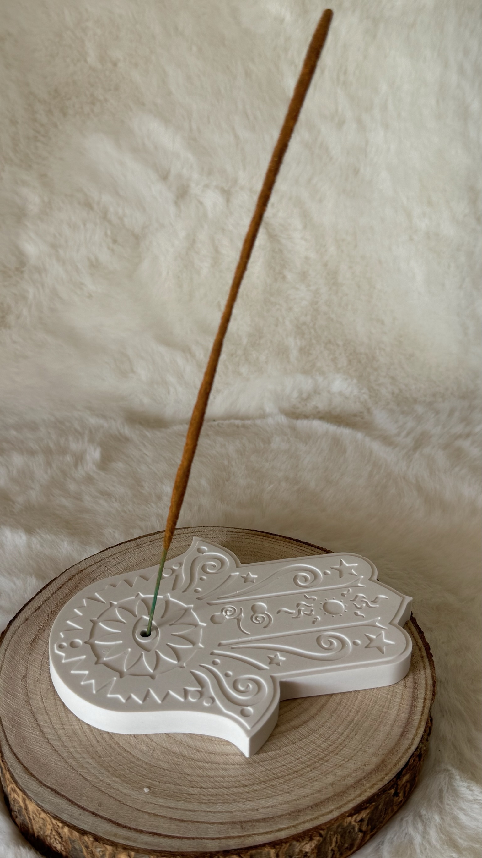 Porta-Incenso Mão de Hamsá