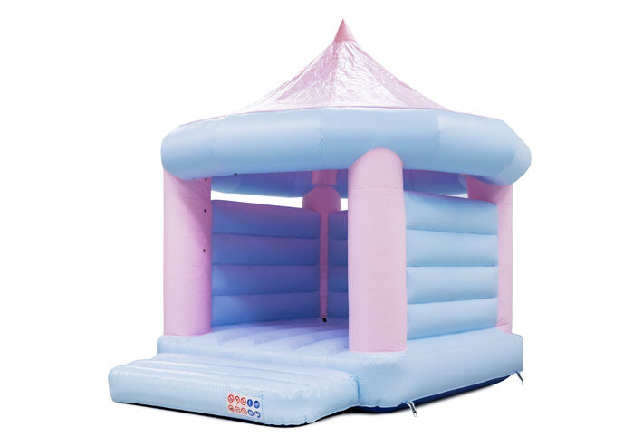 Insuflável Carrossel Rosa-Azul Pastel