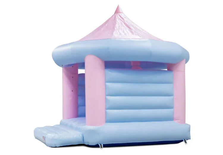 Insuflável Carrossel Rosa-Azul Pastel