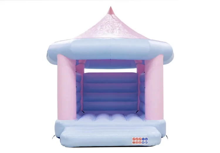 Insuflável Carrossel Rosa-Azul Pastel