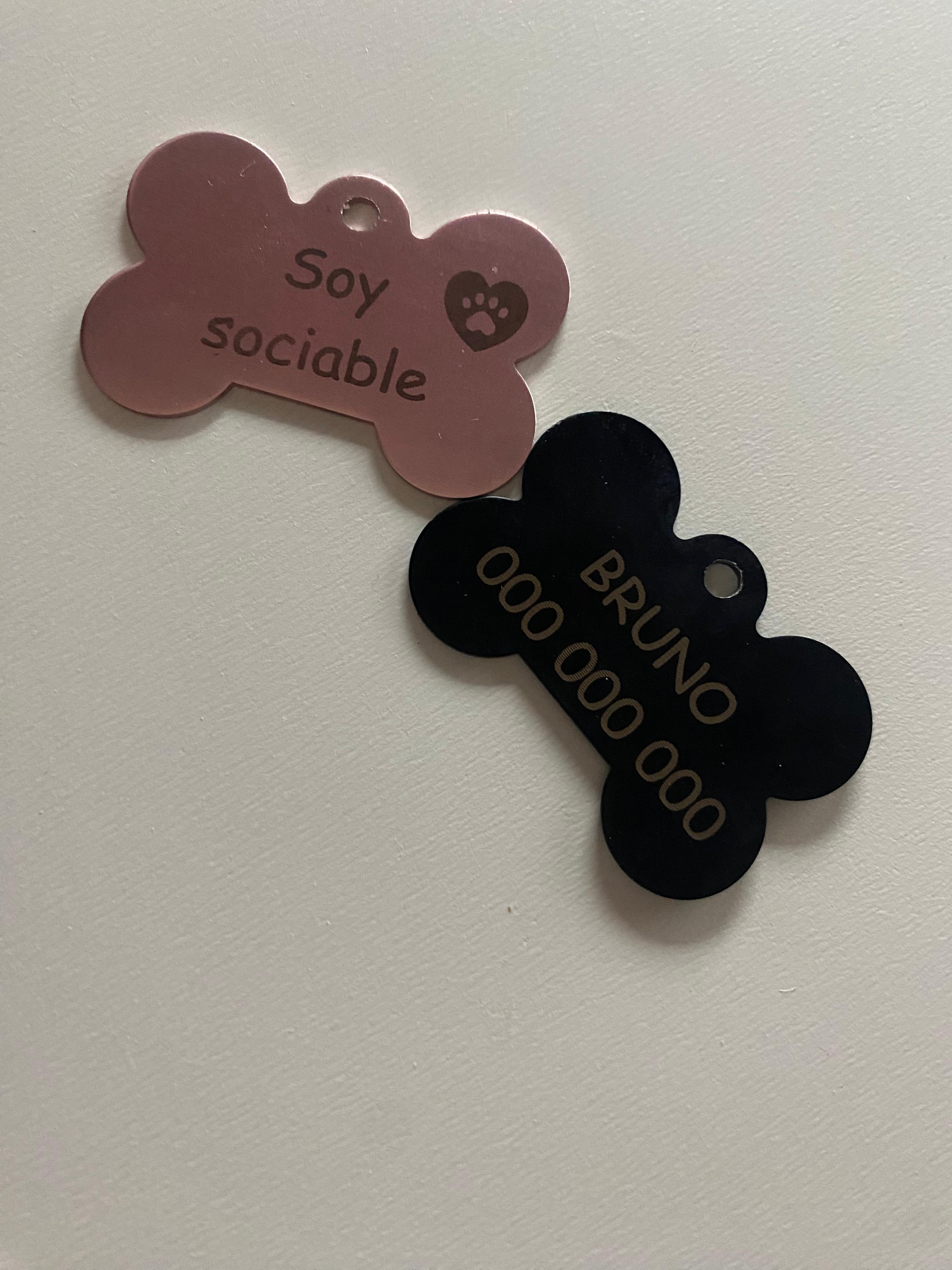 Chapa personalizada para mascotas