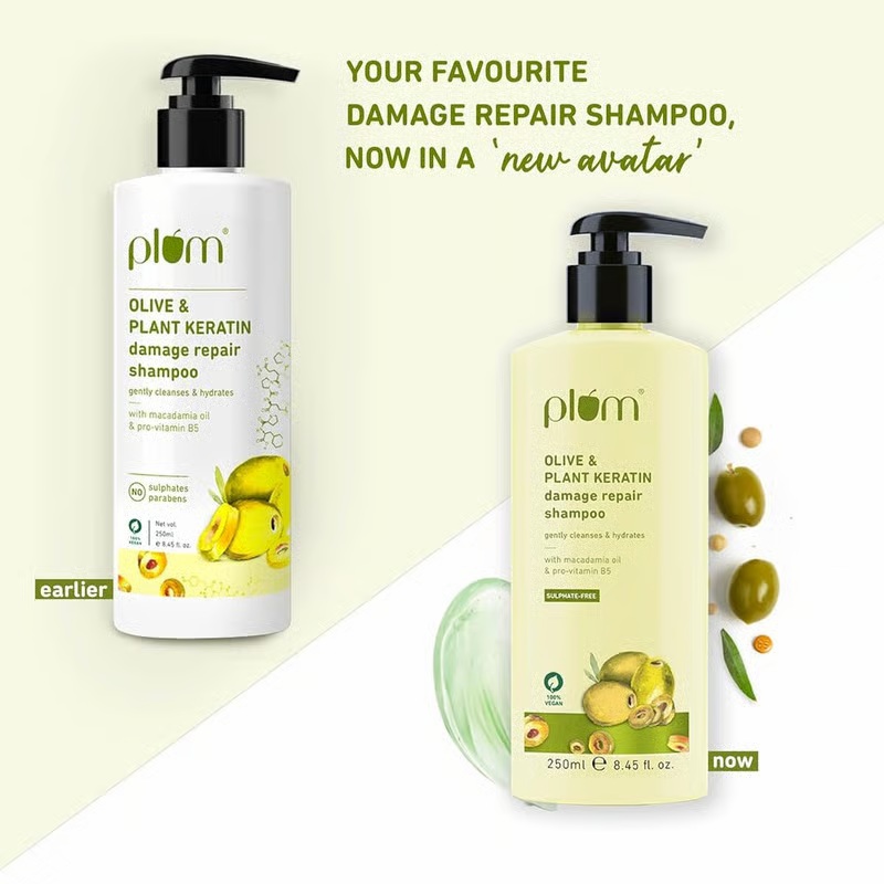 Plum Olive & Plant Keratin Damage Repair Shampoo
