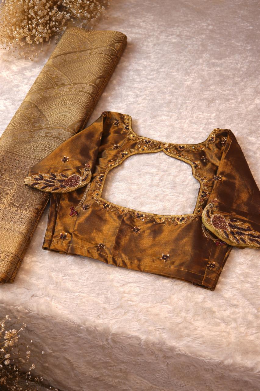 Antique Gold Peacock Charm