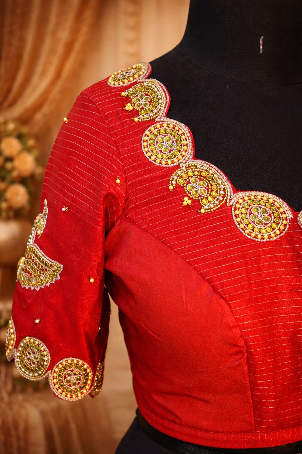 Regal Mayura Kundan blouse