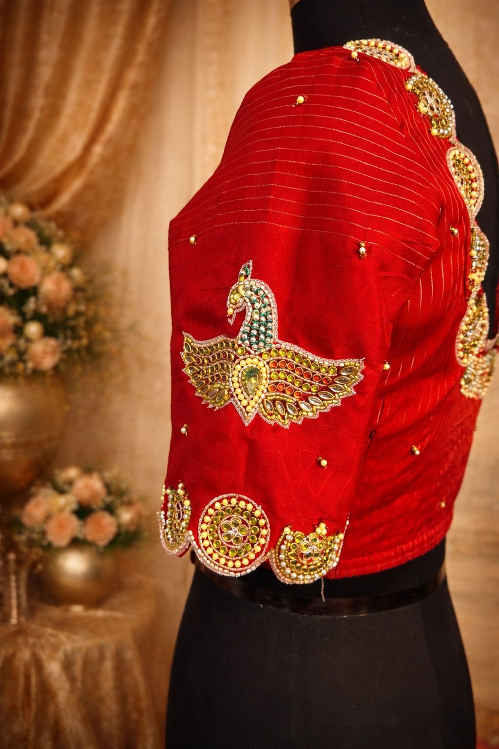 Regal Mayura Kundan blouse