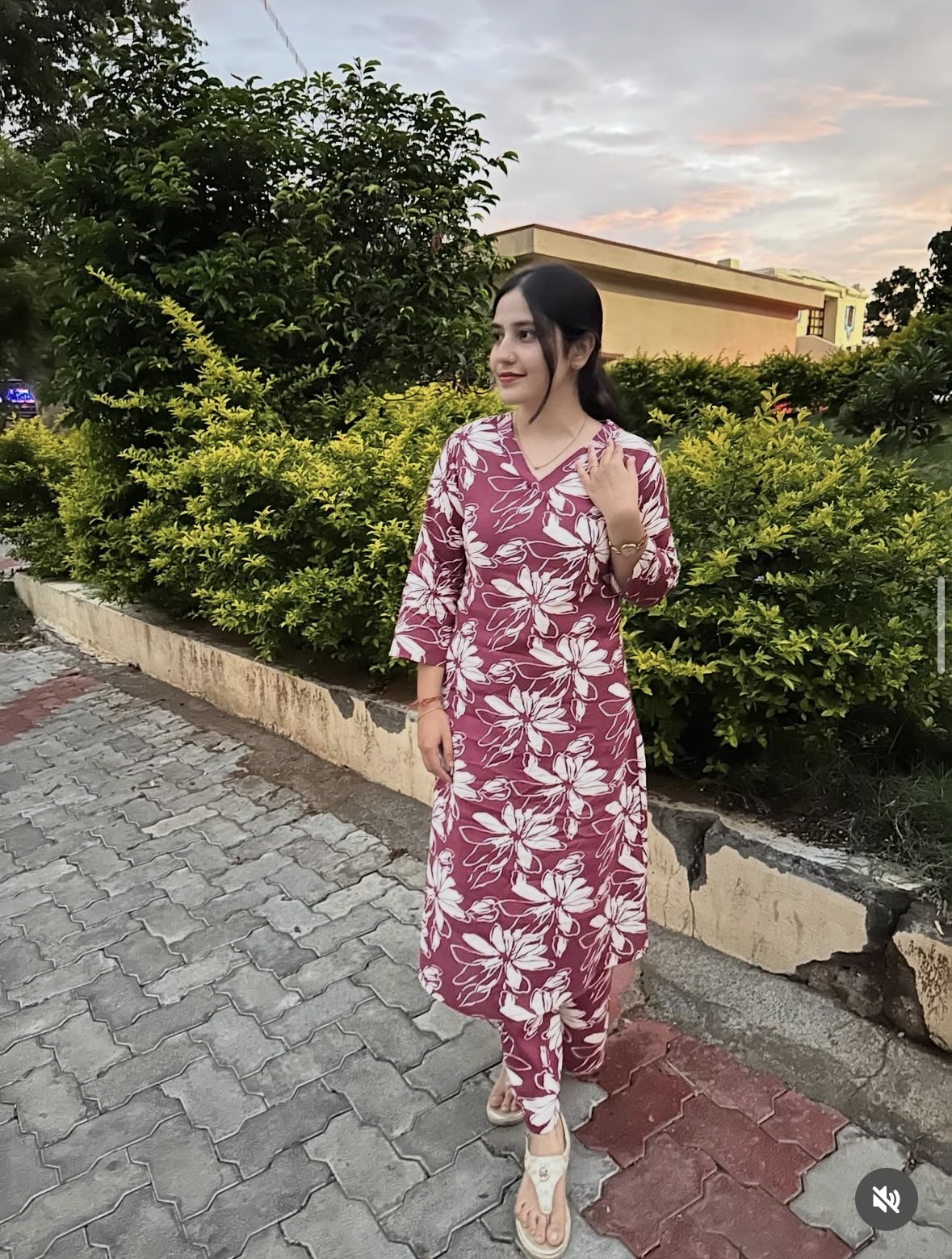 Premium A-Line Cotton Kurti Set