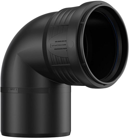 COUDE PP 90°MF 90MM NOIR