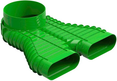 RACCORD CONDUIT ASCENDANT ROND160-2XOVALE DUCOFLEX