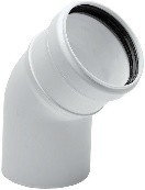 UNIFLOW COUDE 80MM 90° PP BLANC