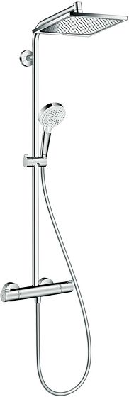 COLONNE DE DOUCHE+THERMOSTAT CROMETTA E240 1JET HANSGROHE CHROME