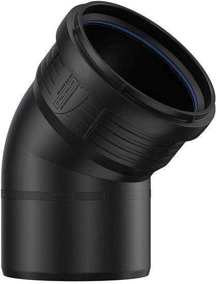 COUDE PP 45°MF 125MM NOIR