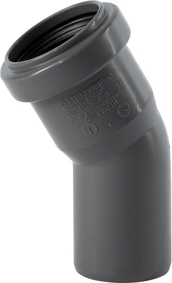 COUDE 30° MF 40MM PP HT-SAFE OSTENDORF